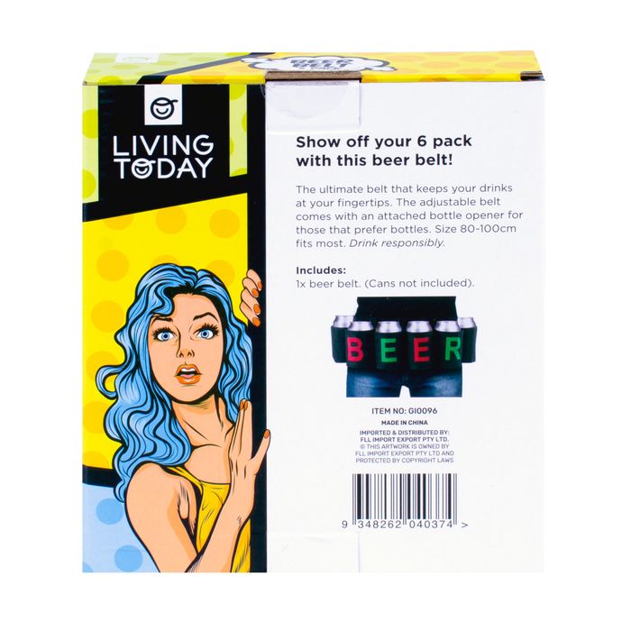 Party Game 6 Pack Beer Belt 3
