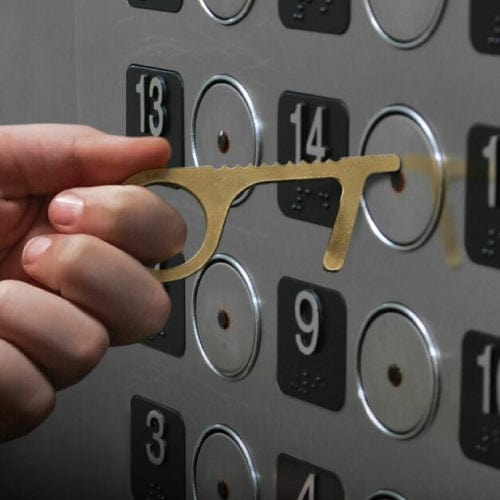 4 x Clean Germ Free Hygiene Hand Antimicrobial Metal Key 5