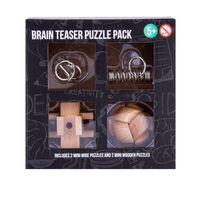 Brain Storm Mini Brain Teaser Puzzle 4 Pack 3