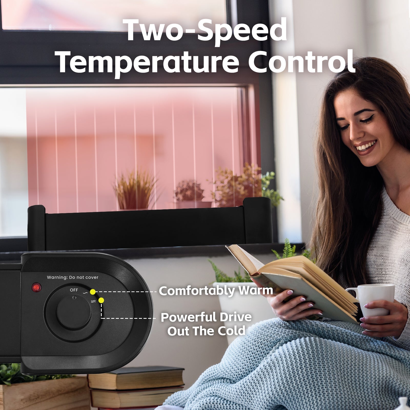 2200W Graphene Floor Electric Heater – Fast Heating, Energy-Efficient, Portable Indoor Heater 5