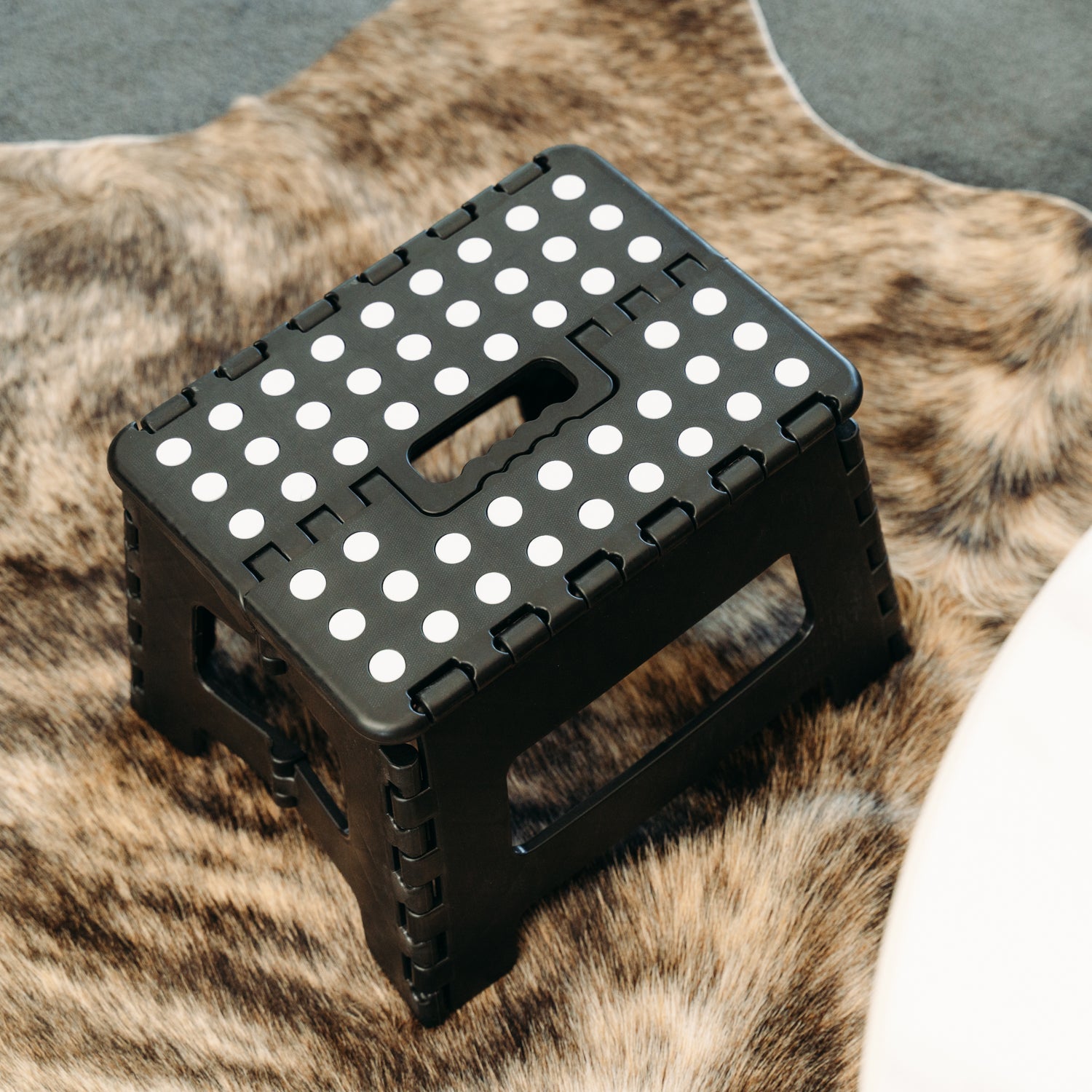 Stool Portable Plastic Foldable Chair Outdoor Bathroom Kitchen Adult Kids Black 3