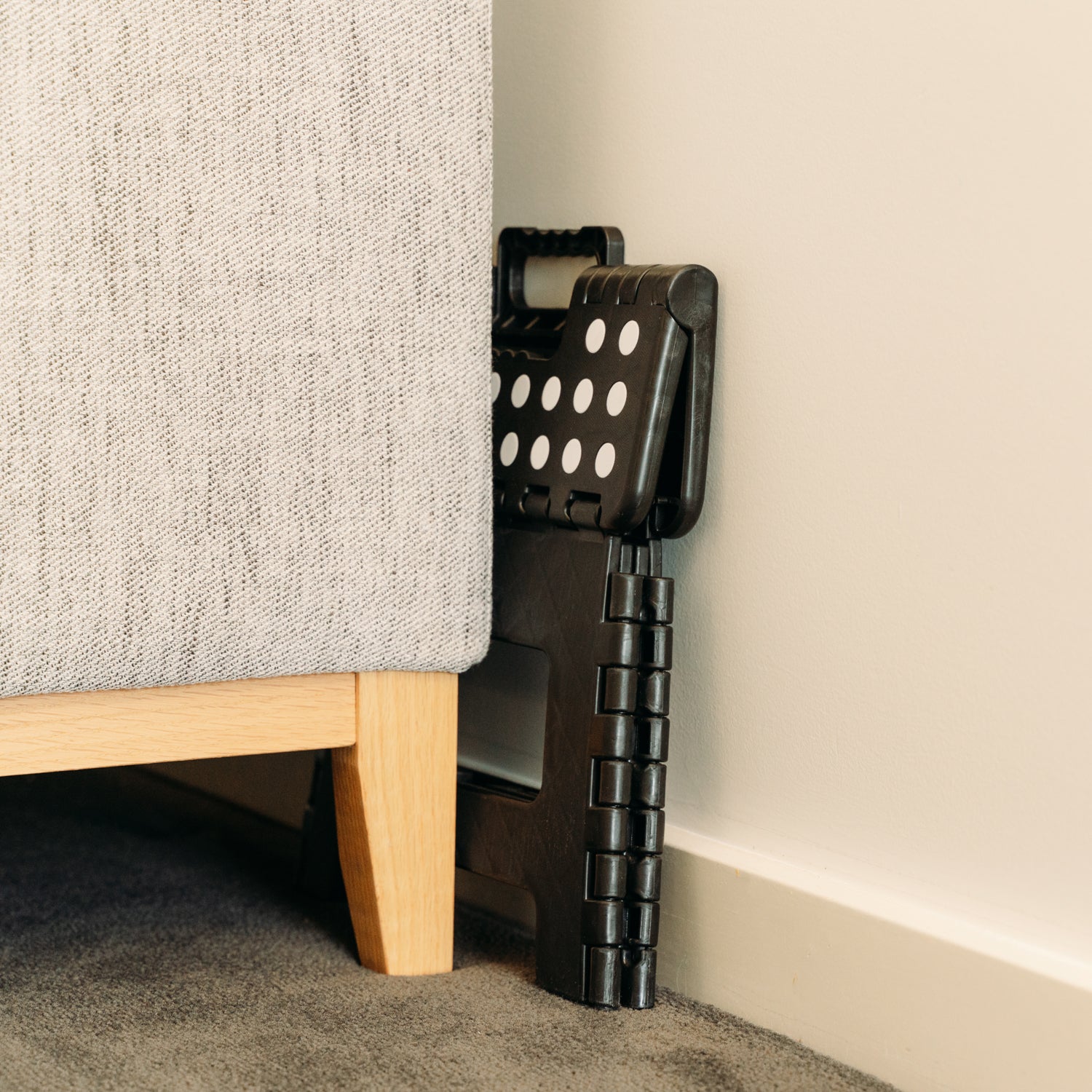 Stool Portable Plastic Foldable Chair Outdoor Bathroom Kitchen Adult Kids Black 5