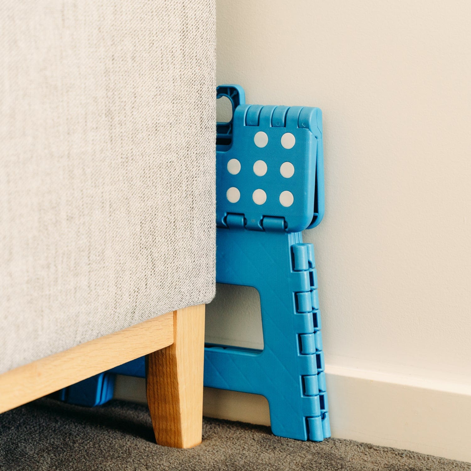 Plastic Folding Stool Portable Chair Outdoor Camping Blue 5