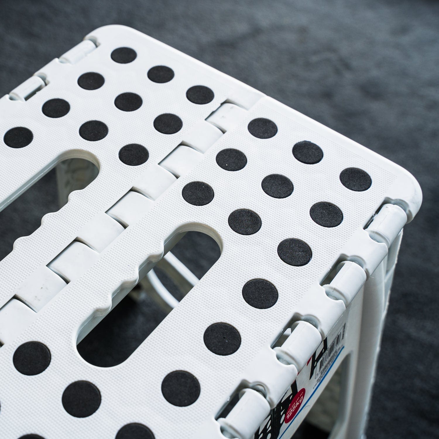 Large Plastic Folding Stool Portable Chair Outdoor Camping White 3