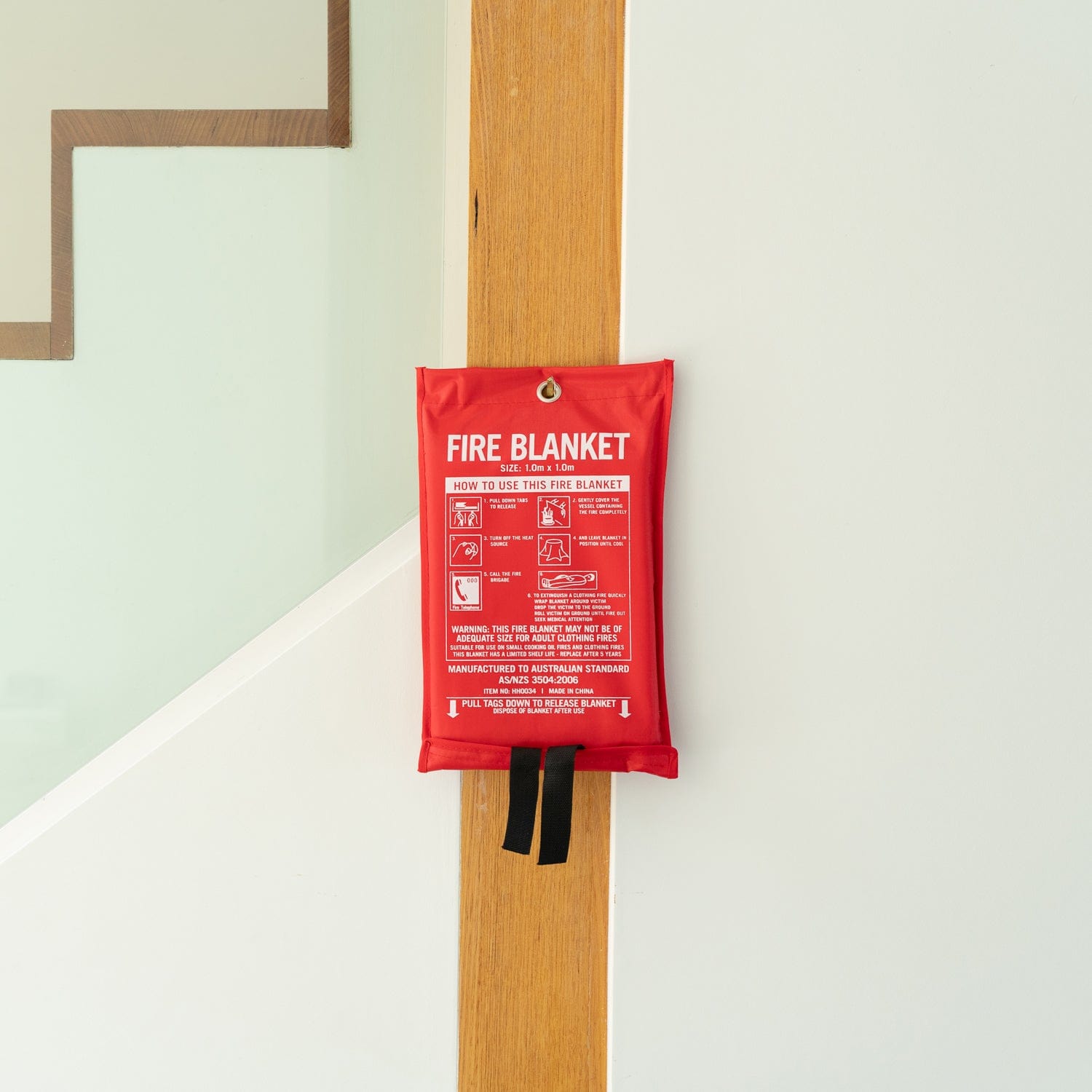 Fibreglass Fire Extinguishing Blanket for Home Car Boat Caravan Safety 1m x 1m 5