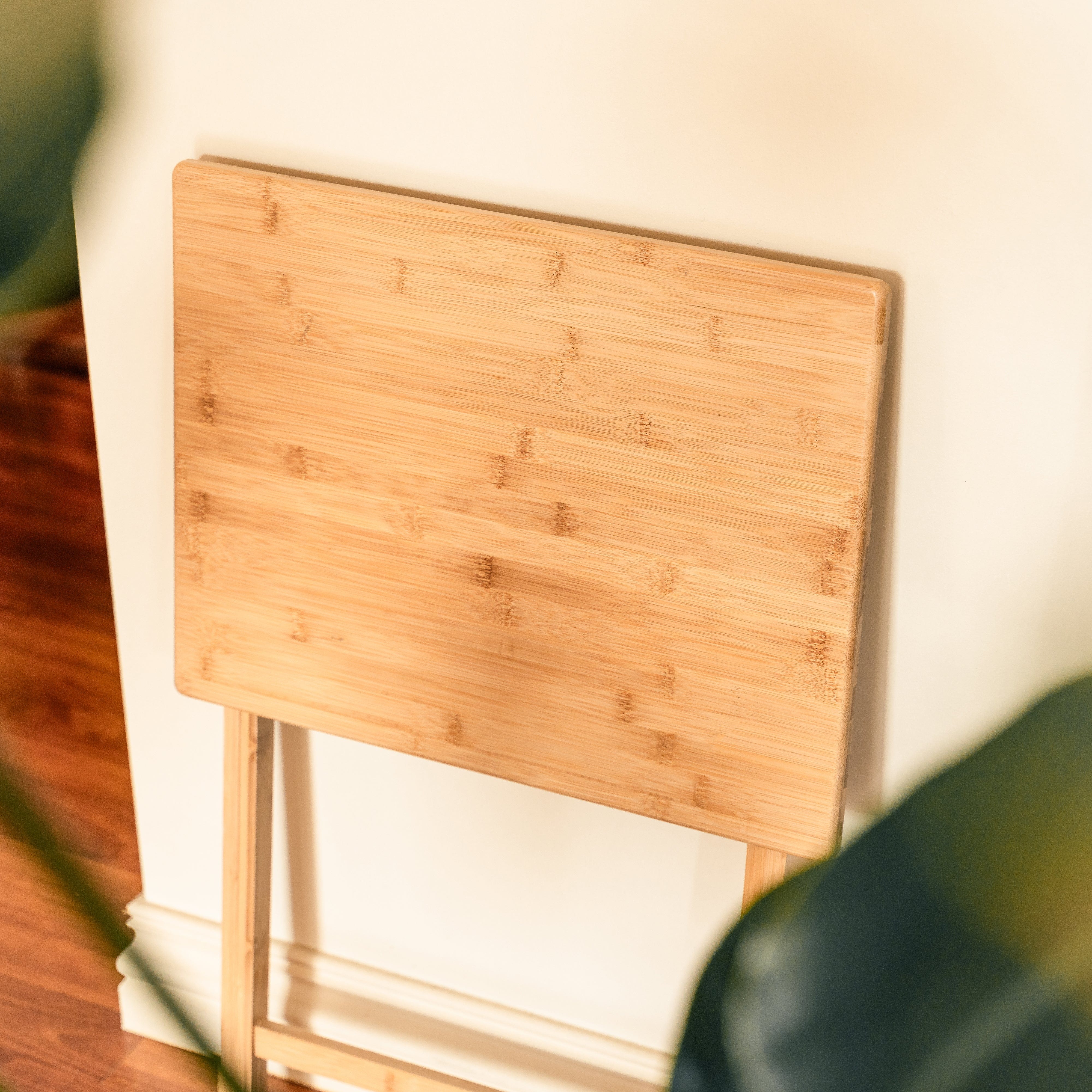 Bamboo Folding Laptop Tray & Snack Table 4