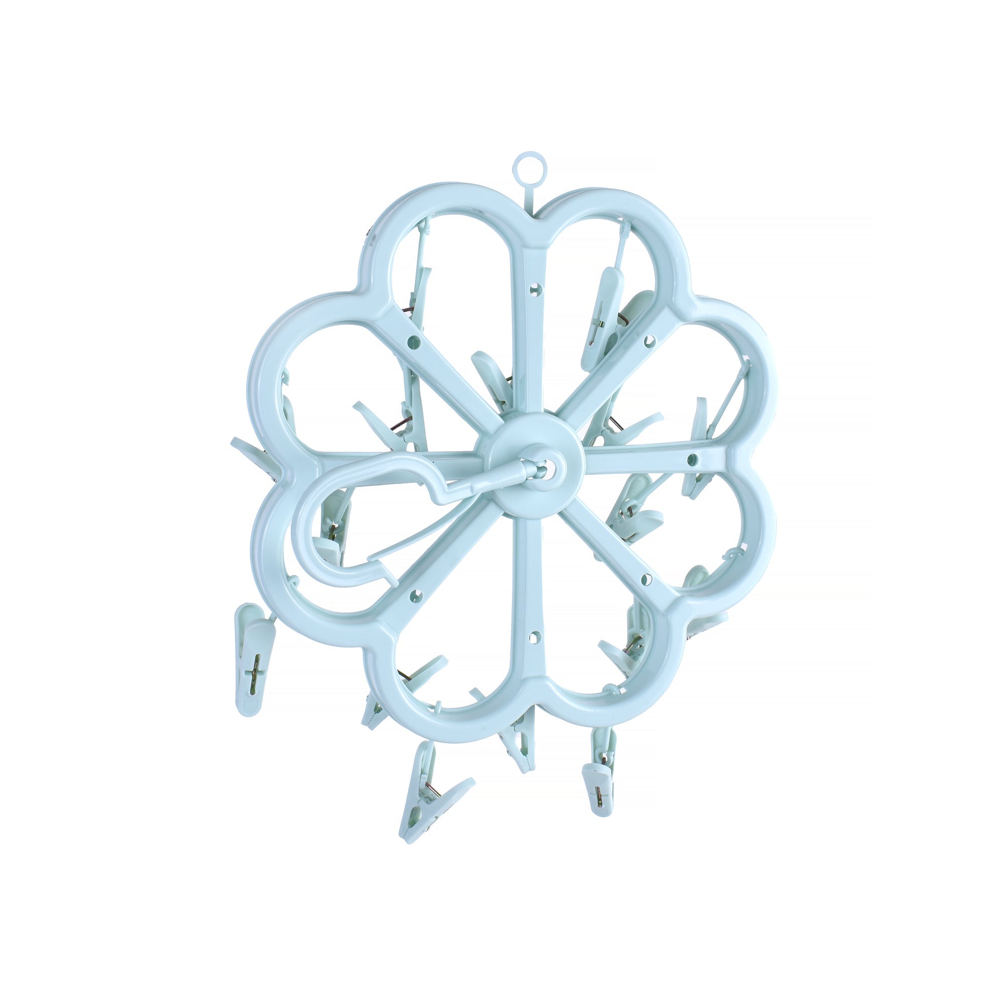 Living Today Collapsible 16 Pegs Airer Blue 5