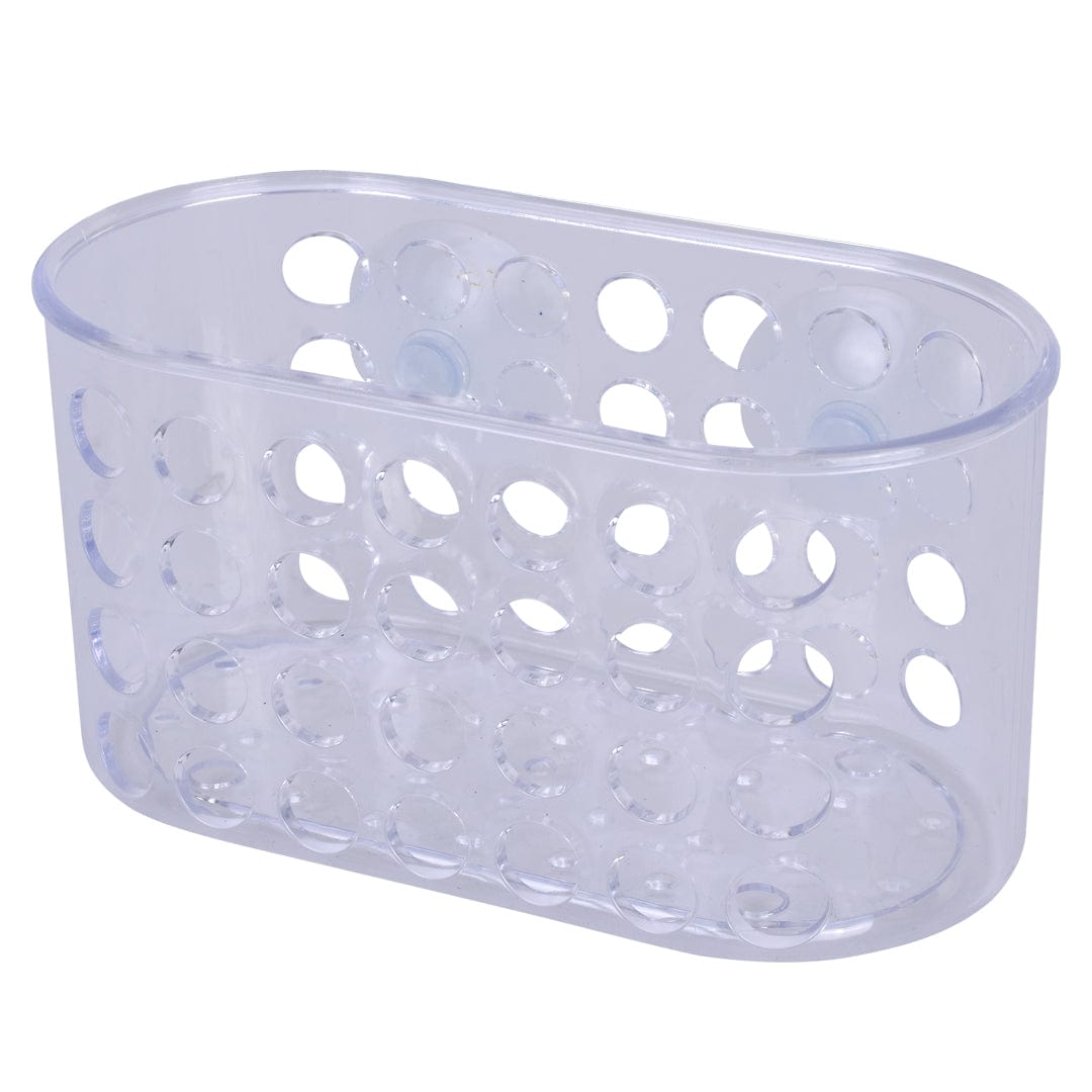 Small Shower Basket Soap Holder Kitchen Organizer with Suction Cups 4