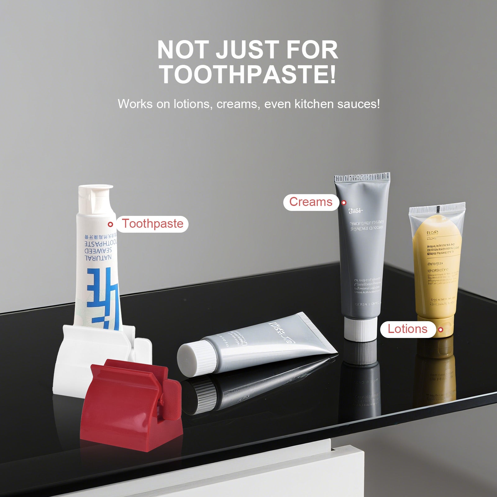 2Pcs Toothpaste Rolling Dispensers Squeezer 3