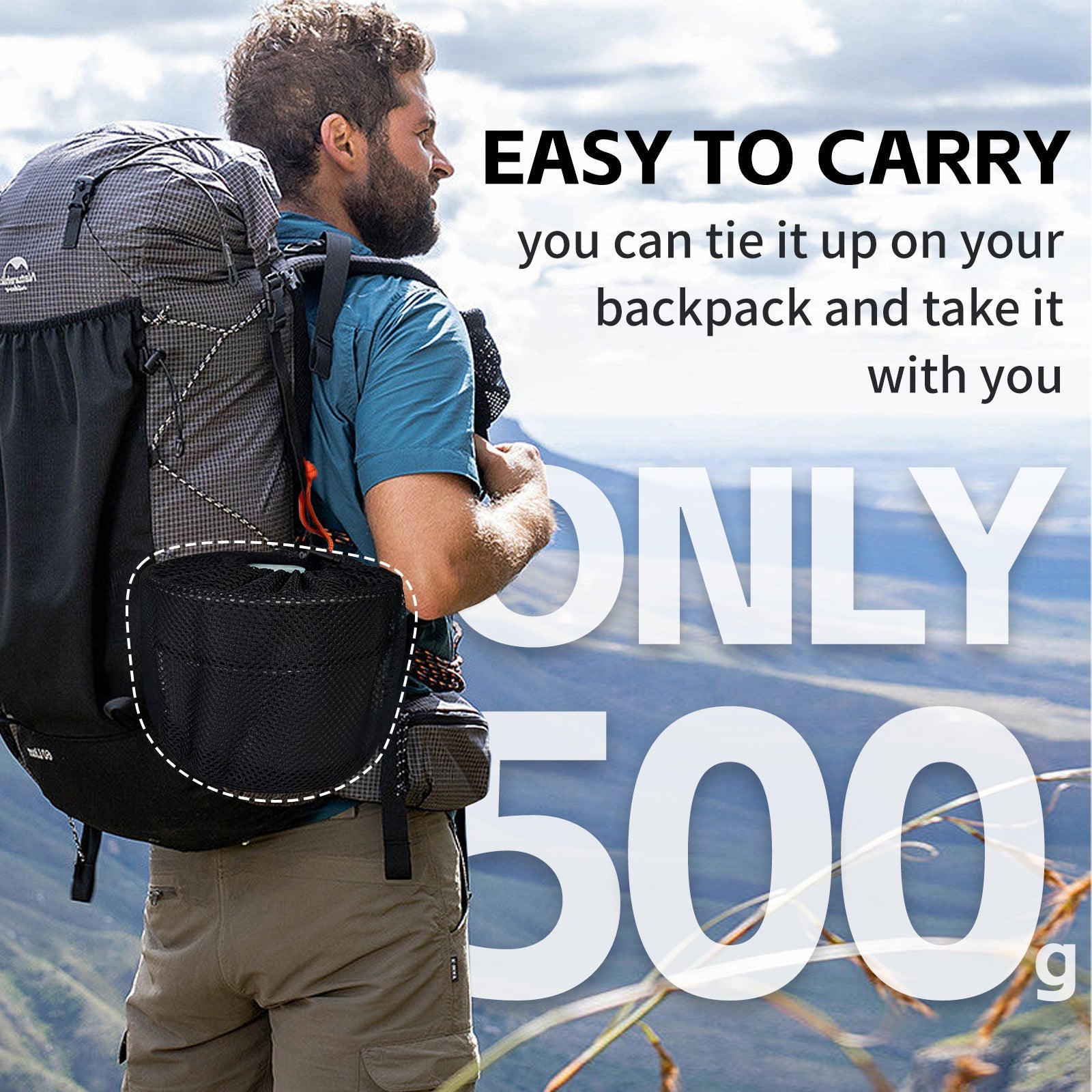 3Pcs Camping Cooking Set – Lightweight Anodised Aluminium Outdoor Cookware Kit with Heat-Resistant Handles 3