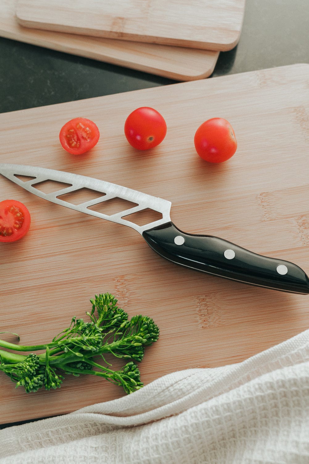 3 Pack Bamboo Cheese Cutting & Serving Chopping Board Set 5