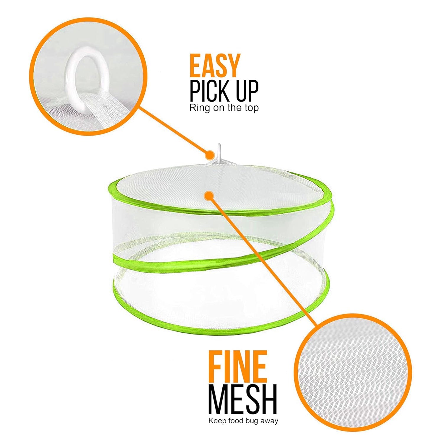 Pop Up Food Covers, Mesh Fly Protection, Picnic Cover 3 Pack 4