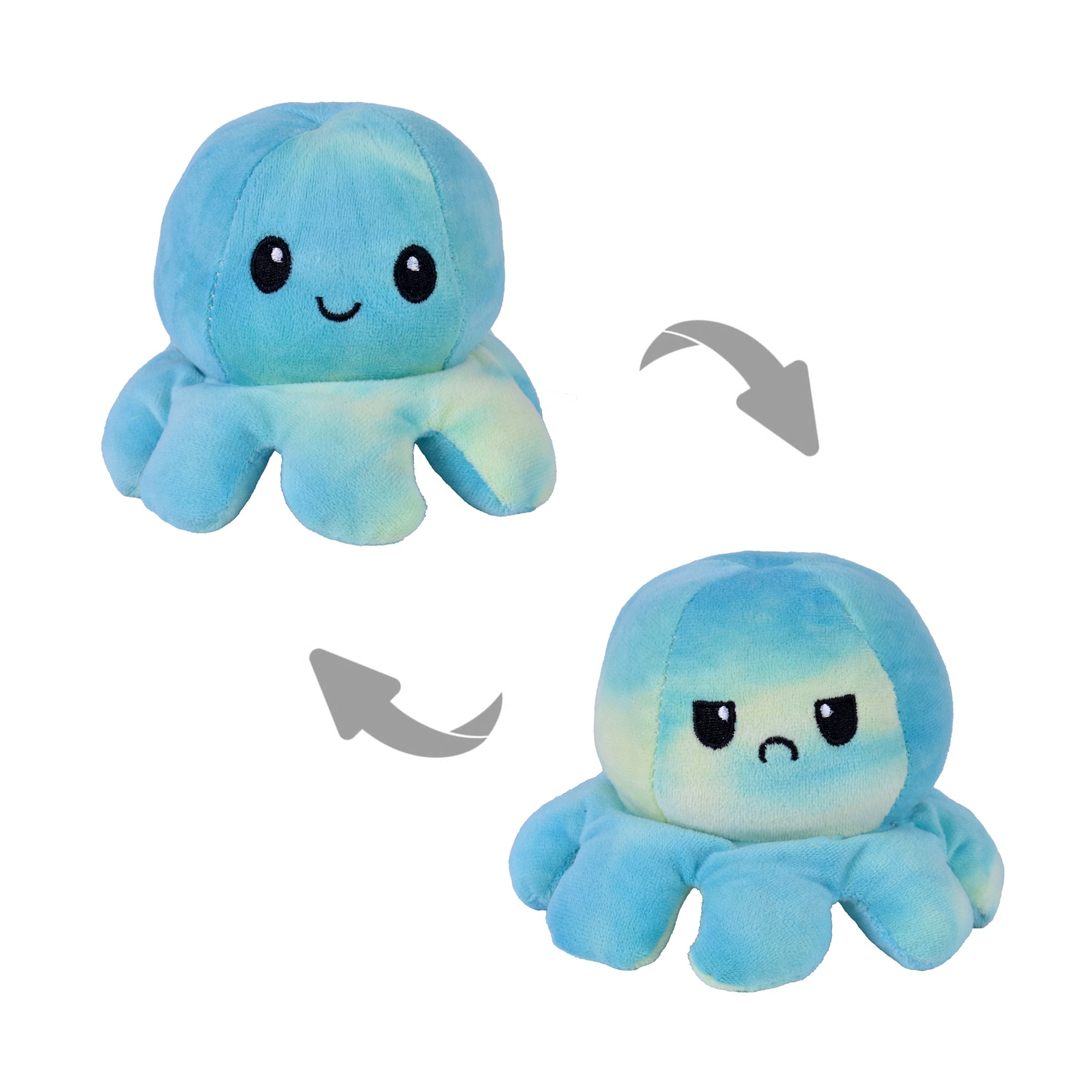 2 pk Flippy Mood Changing Reversible Octopus Plush Toy Assorted Color 3