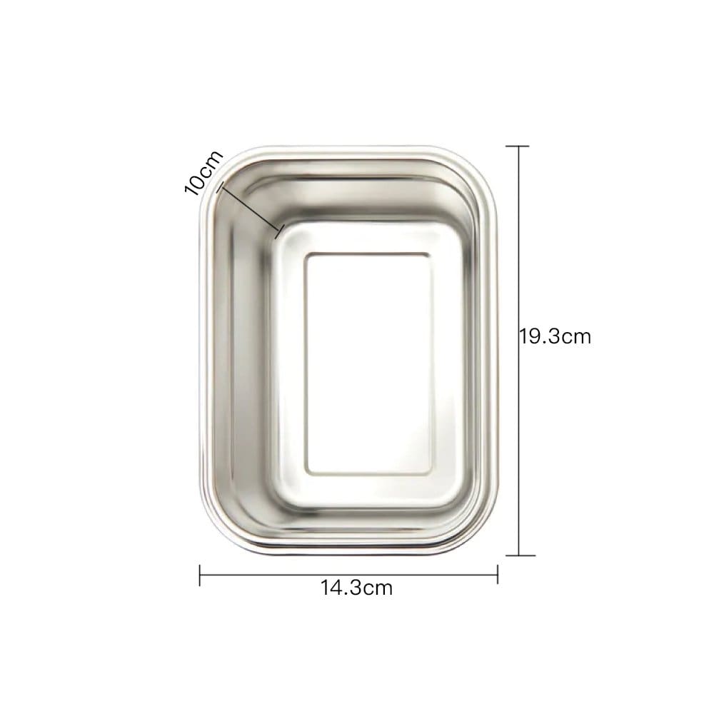 Clevinger Stainless Steel Bamboo Extra Large Lunch Box 2000ml 4