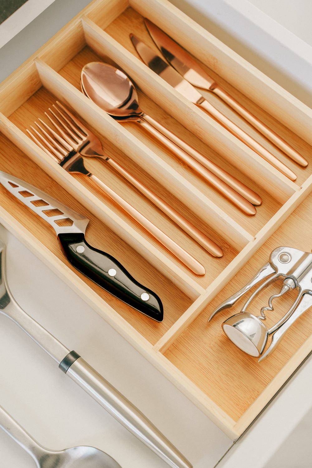Bamboo Cutlery Tray 4