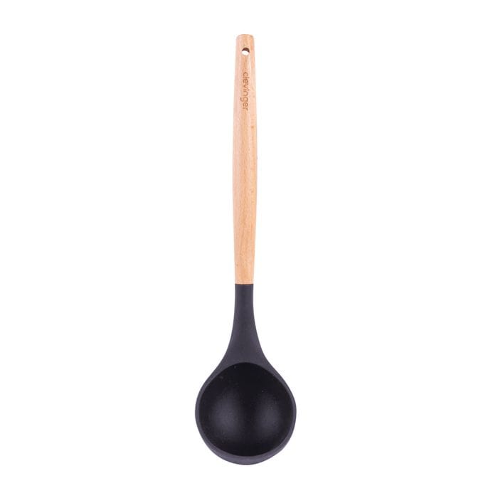 2pcs Beechwood & silicone ladle charcoal 5