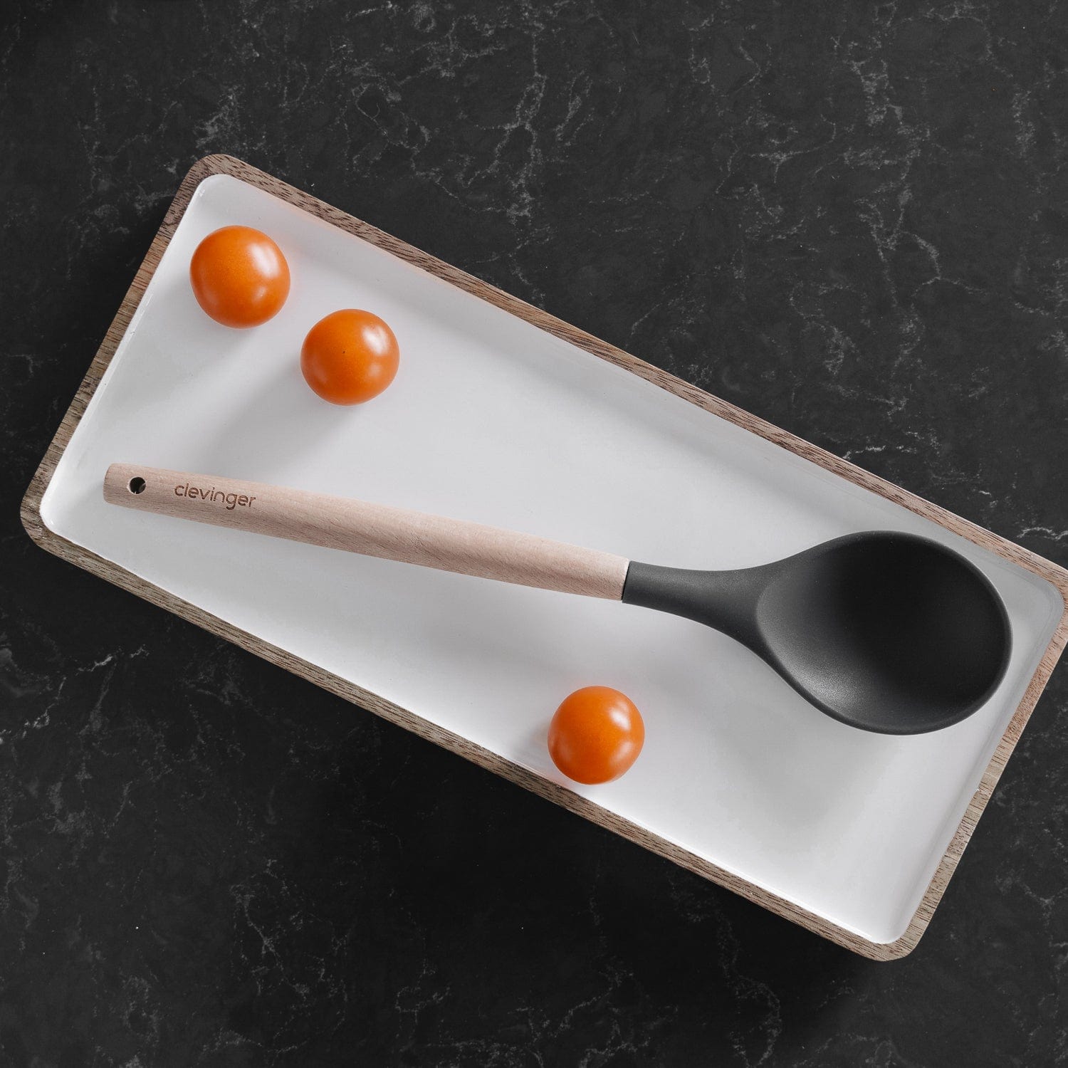 Beechwood & silicone spoon charcoal 3