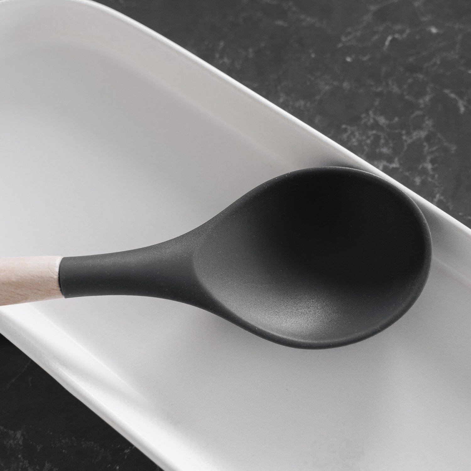 Beechwood & silicone spoon charcoal 4