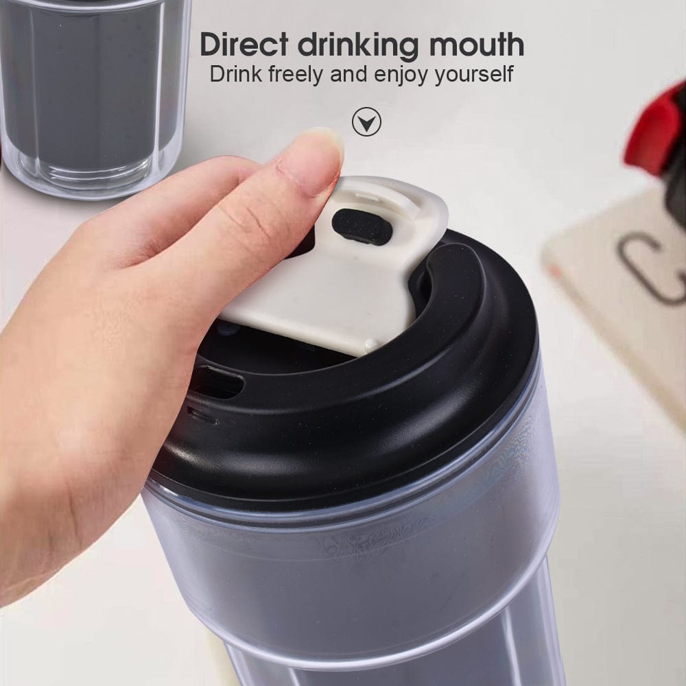 460ml Double wall insulated Coffee Cup Black 4