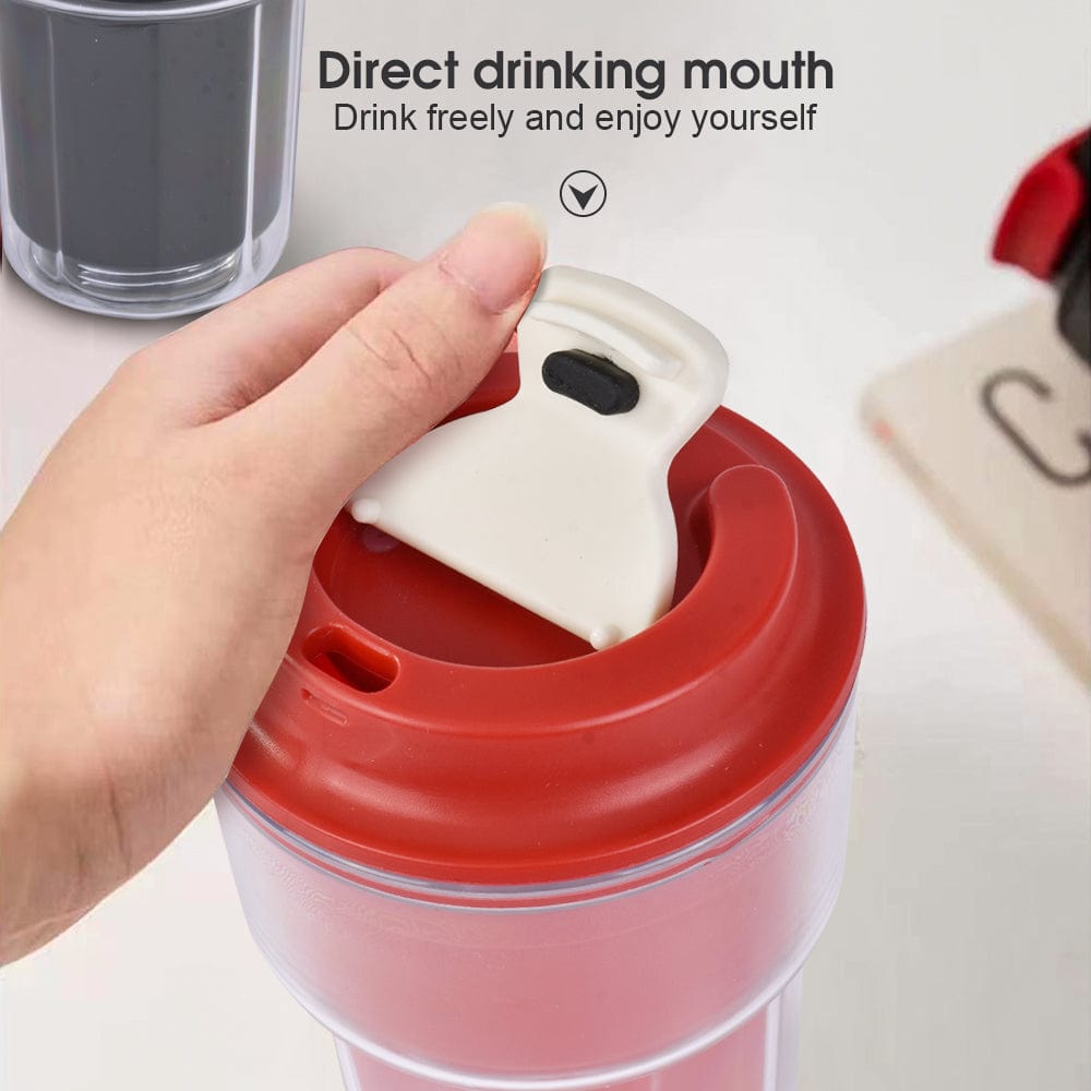460ml Double wall insulated Coffee Cup Red 4