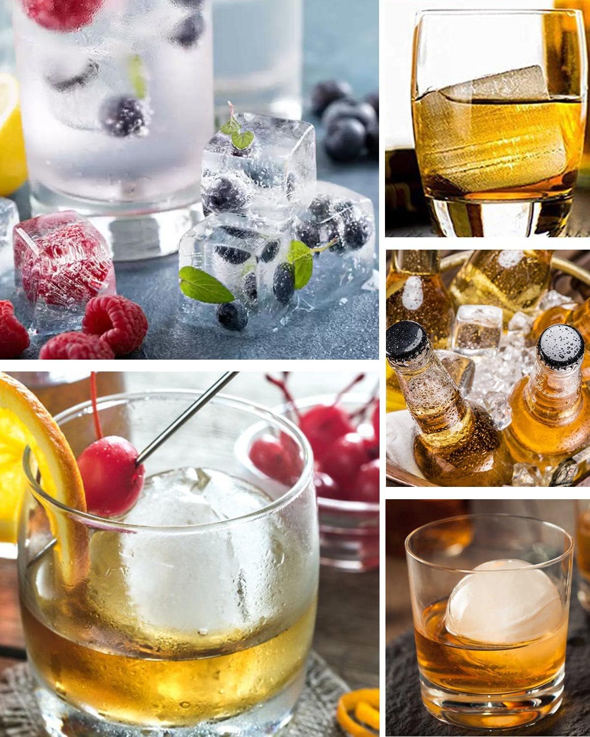 Easy Pop Silicone 6 Sphere Ice Cube Tray 4