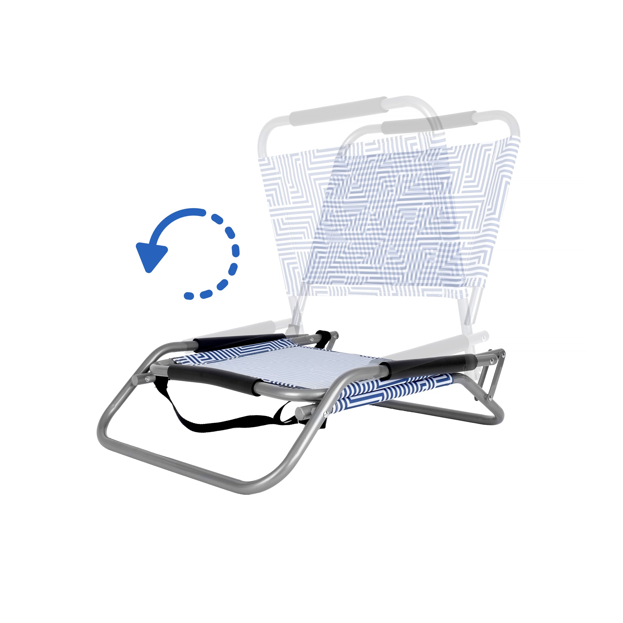 2pc Lazy Dayz Foldable Beach Chair - Makena 3