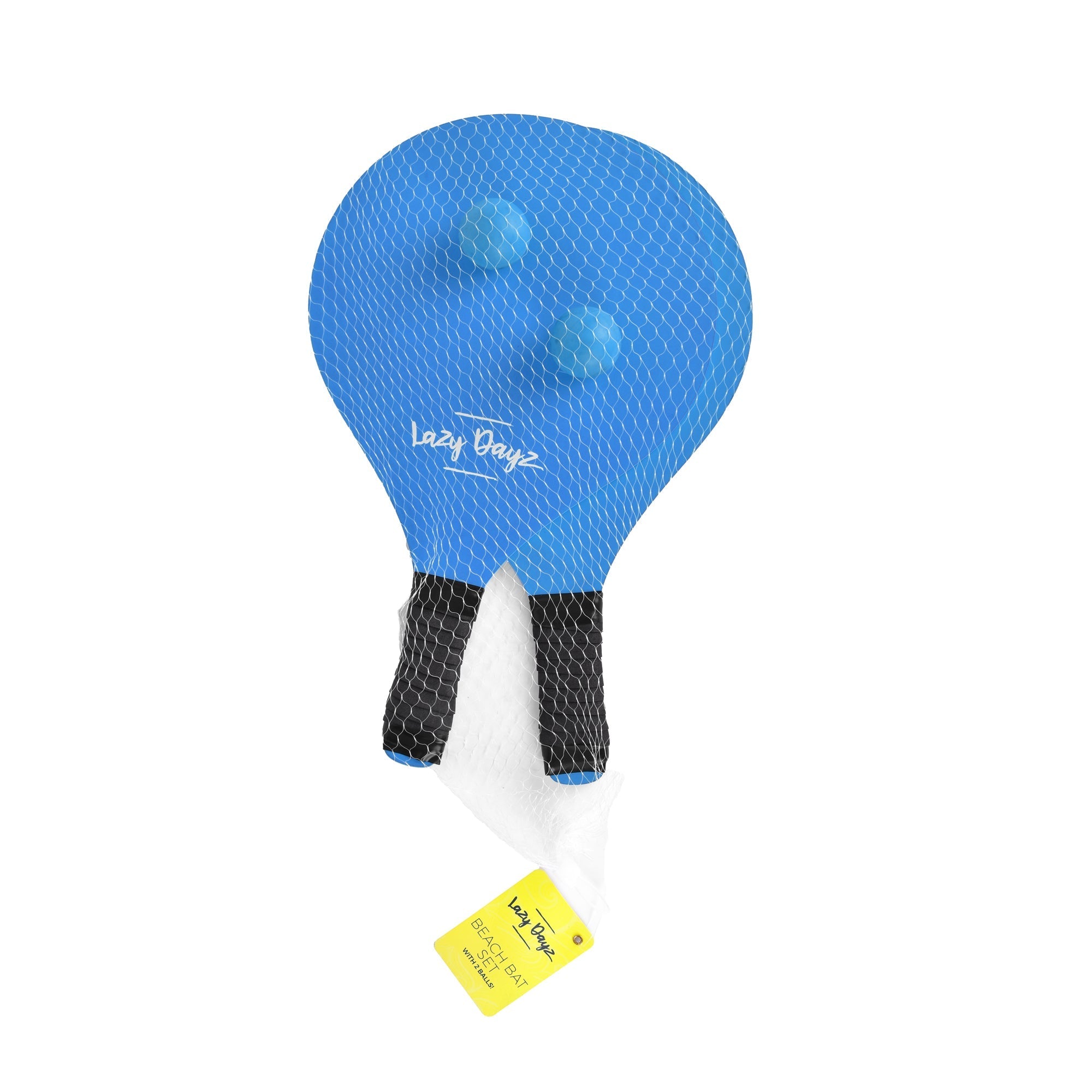 Lazy Dayz Summer Wooden Beach Bats and 2 Balls Blue 3