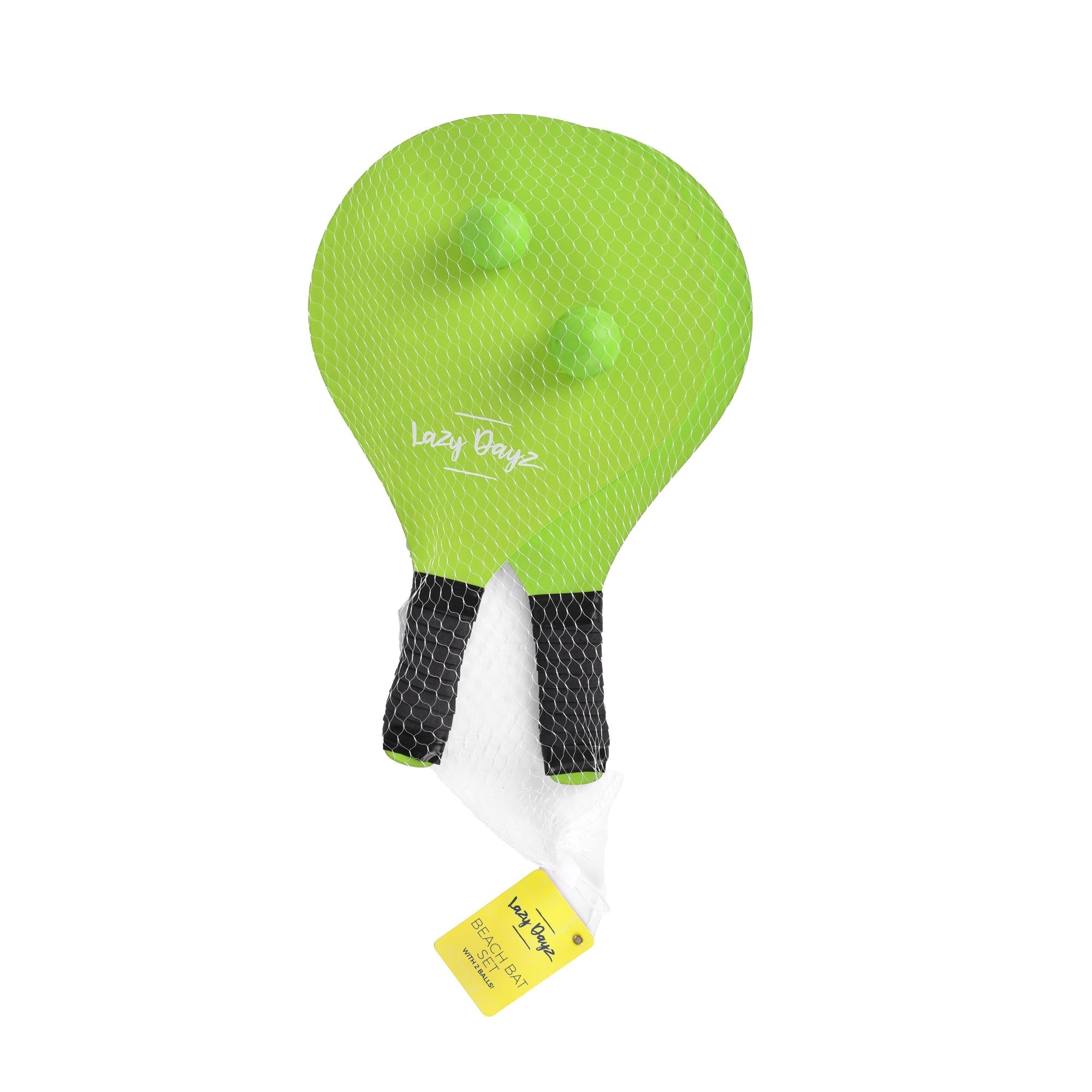 Lazy Dayz Summer Wooden Beach Bats and 2 Balls Green 3