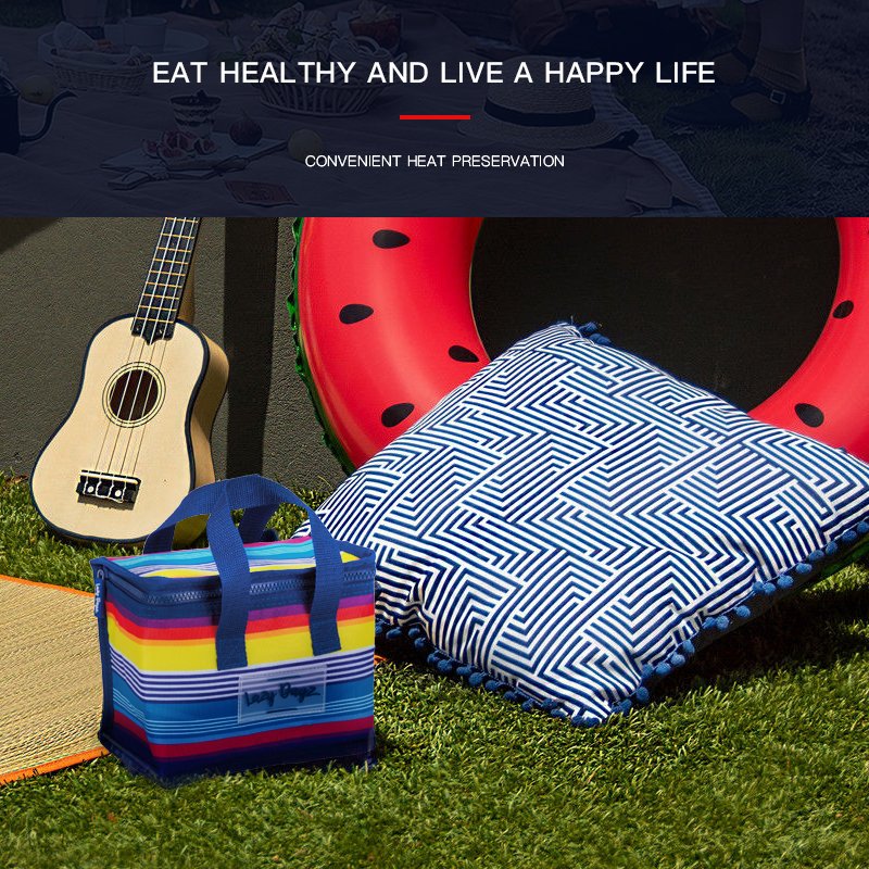 Food Safe Insulated Kids Lunch Box Cooler - Rainbow 5