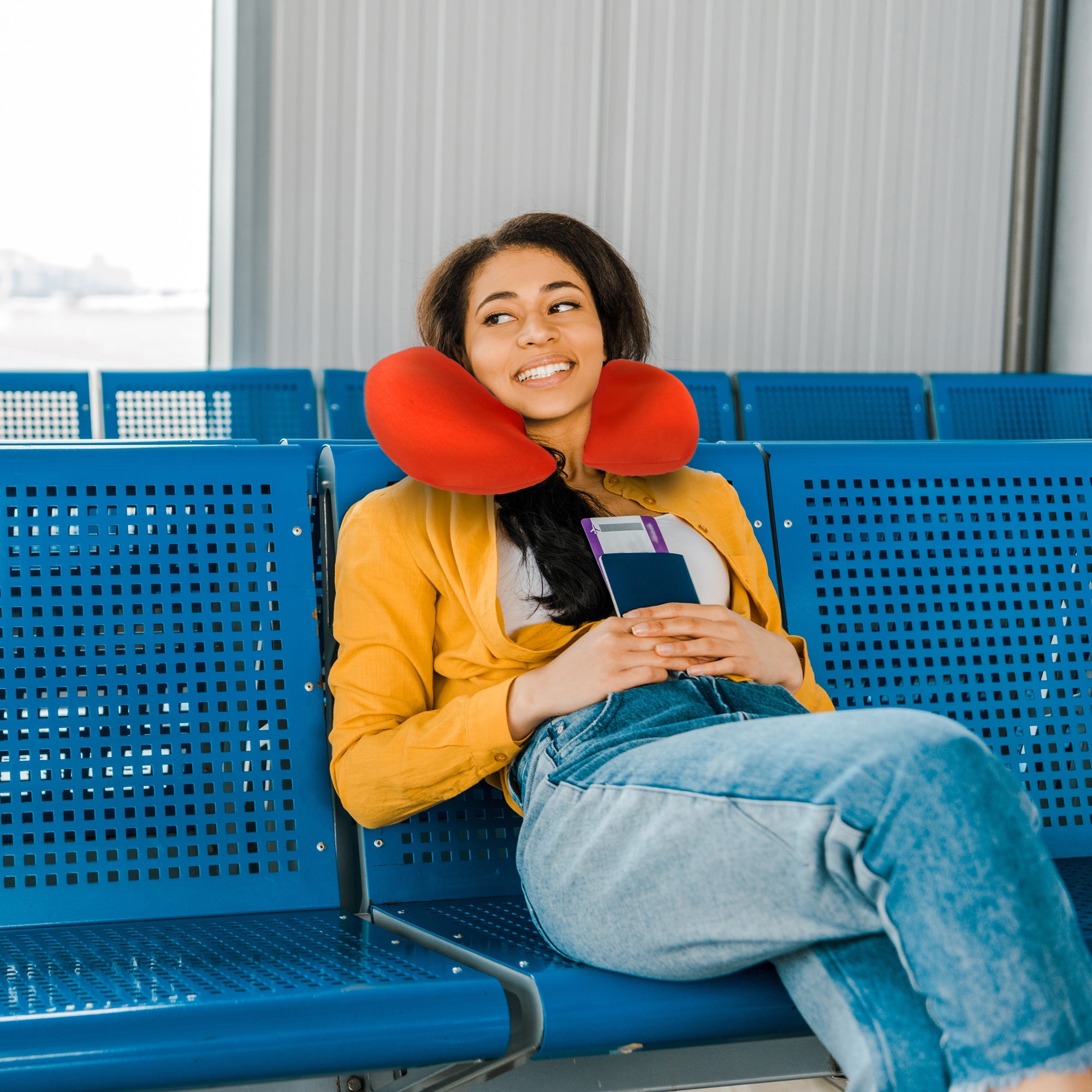 2 Ways Reversible Microfibre Travel Pillow-Watermelon 2