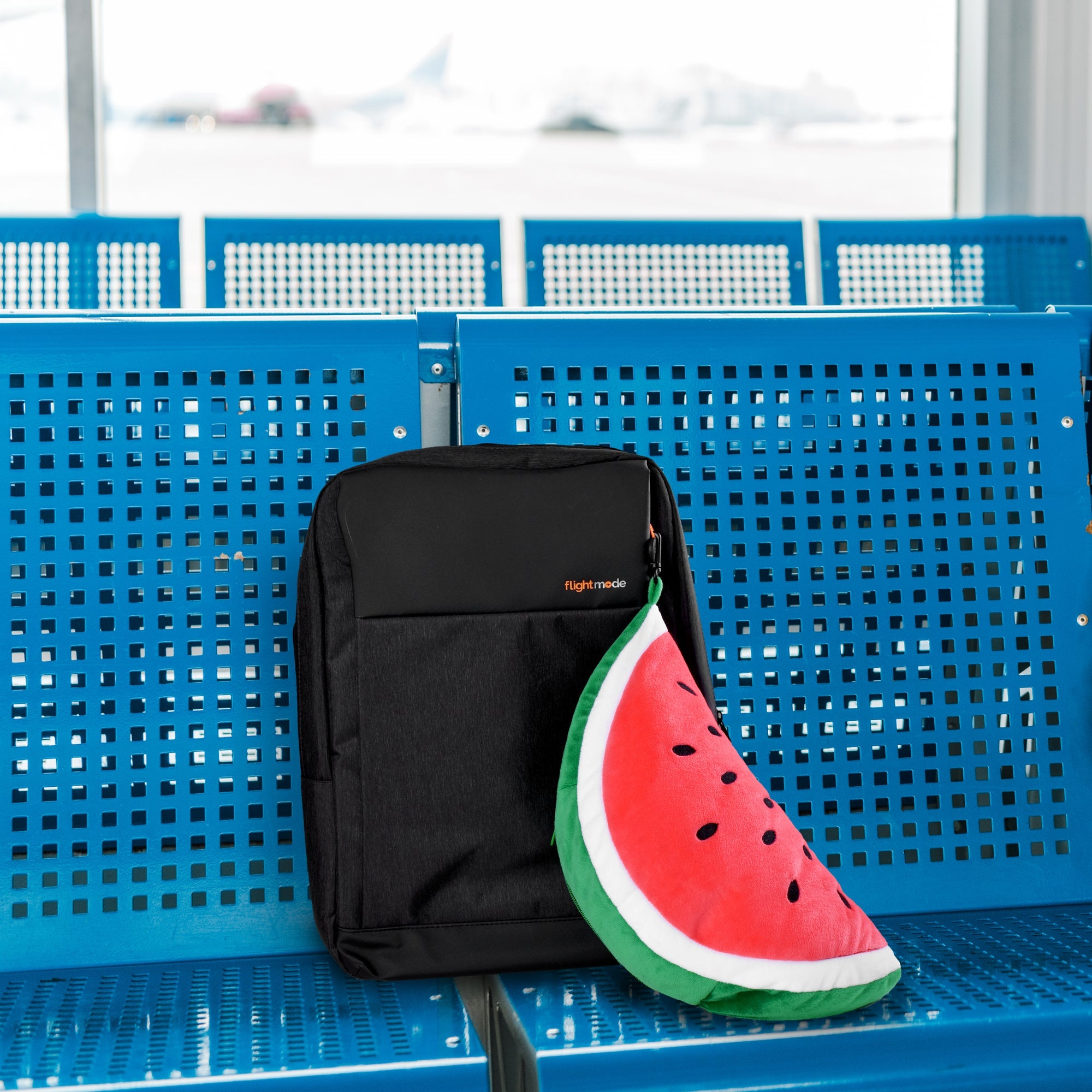 2 Ways Reversible Microfibre Travel Pillow-Watermelon 3