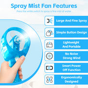 Lazy Dayz Water Spray Fan - Blue 11