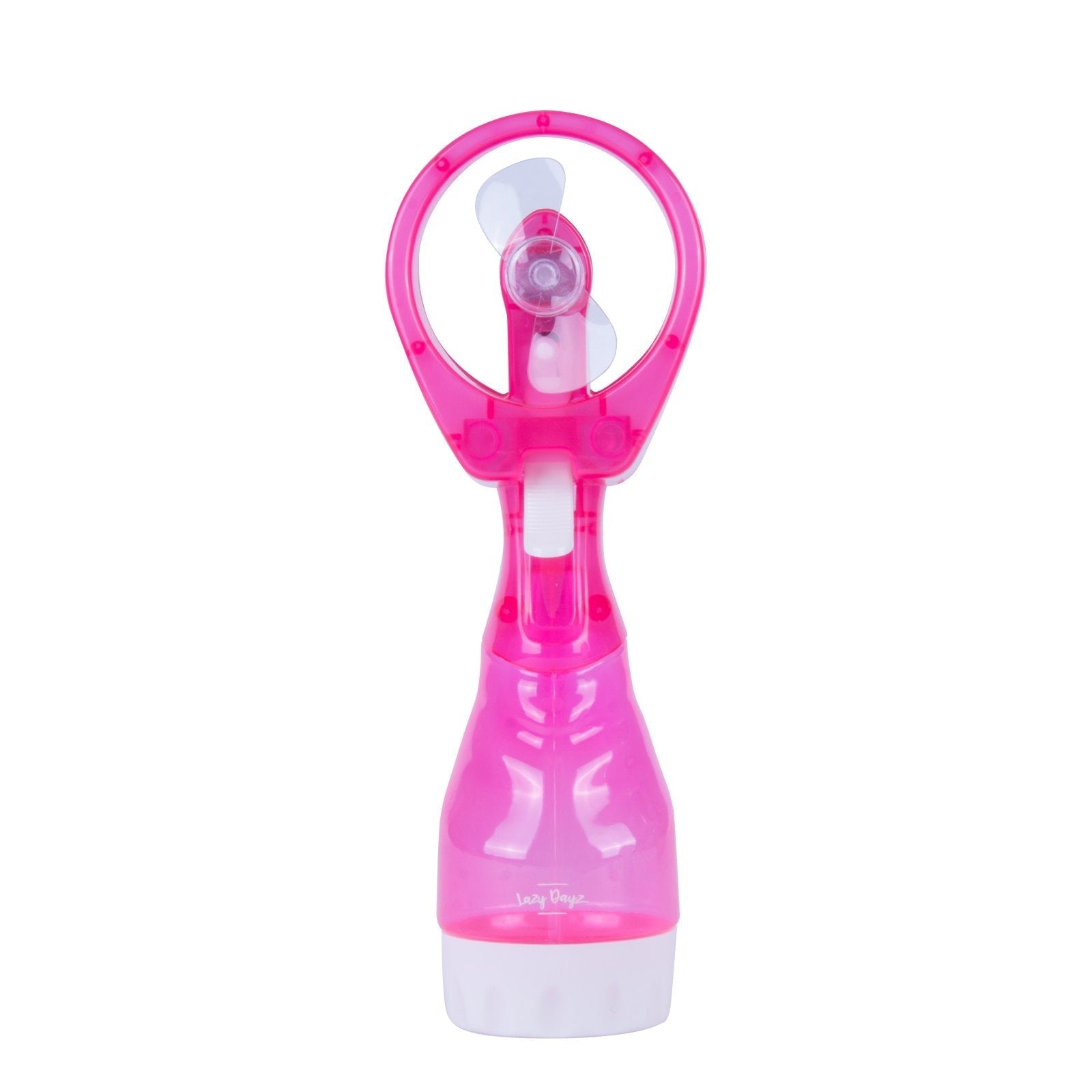 Handhold Battery Powered Personal Water Spray Fan-Blue/Pink - Pink 5