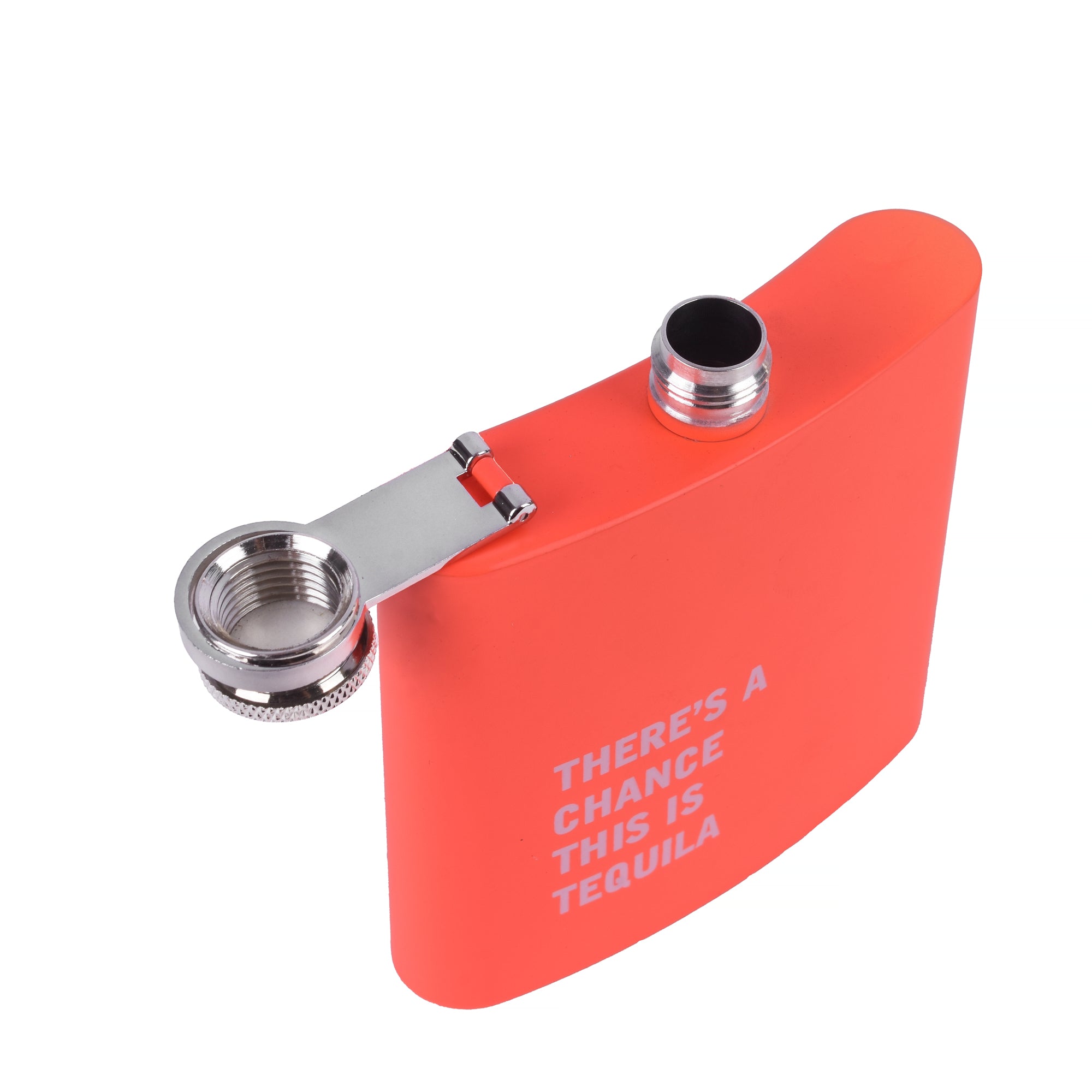 175ml Stainless Steel Hip Flask w Funny Quotes - Peach 3