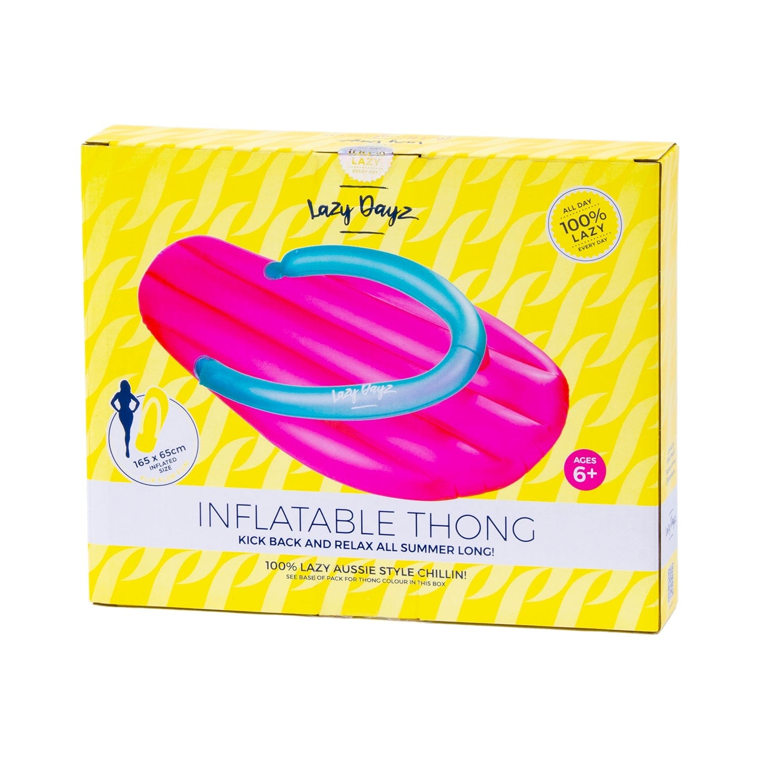 Lazy Dayz Inflatable Thong - Pink 3
