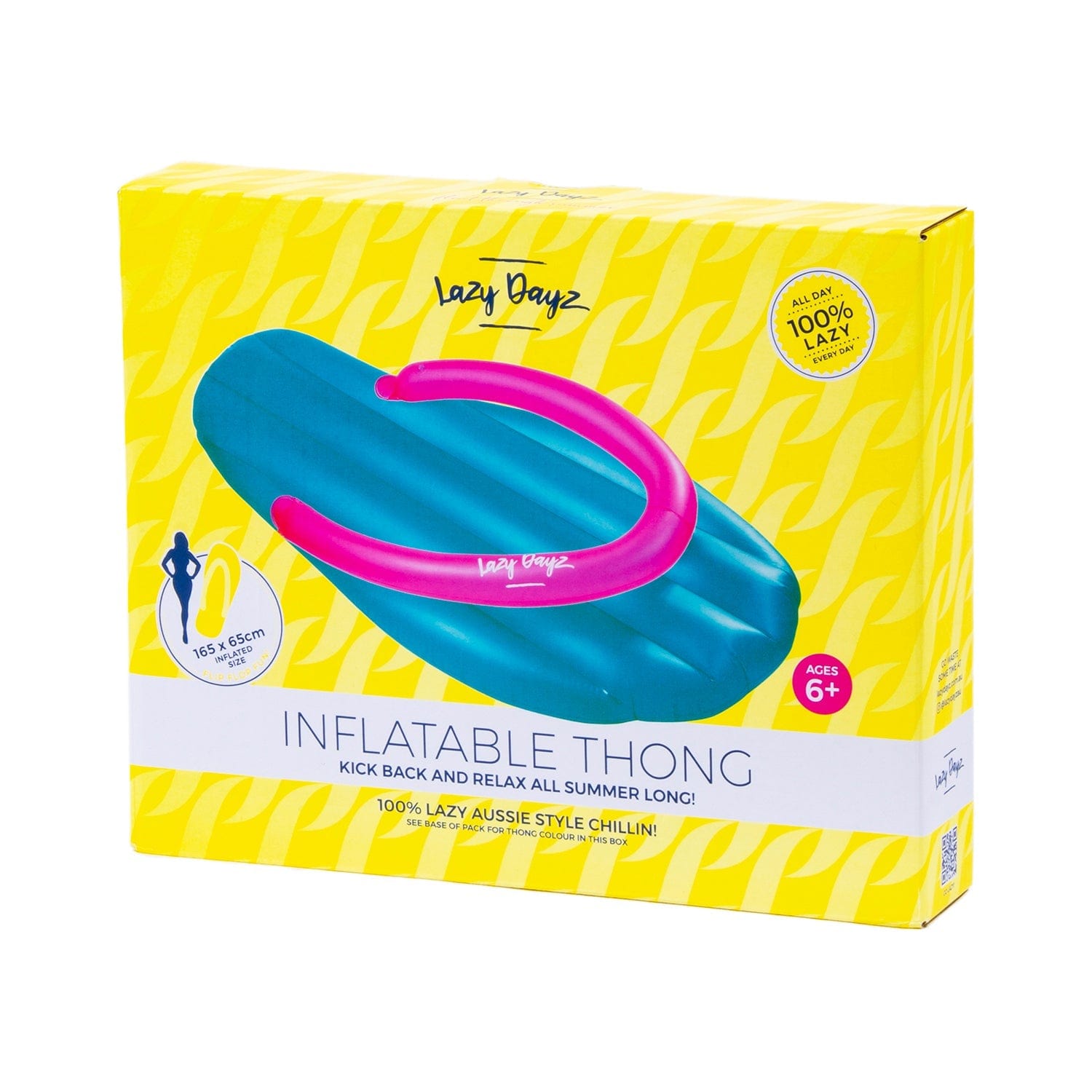 Lazy Dayz Inflatable Thong - Teal 3