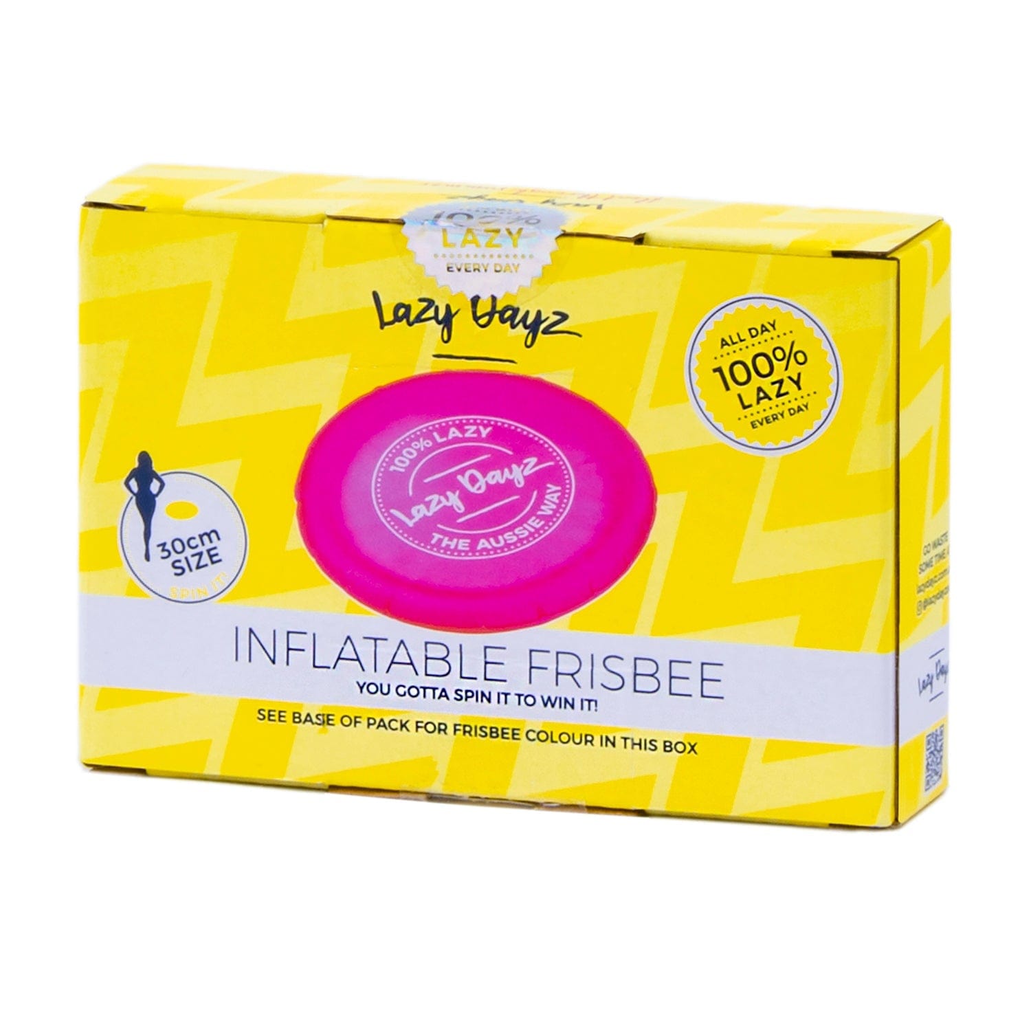 Lazy Dayz Inflatable Frisbee - Pink 3