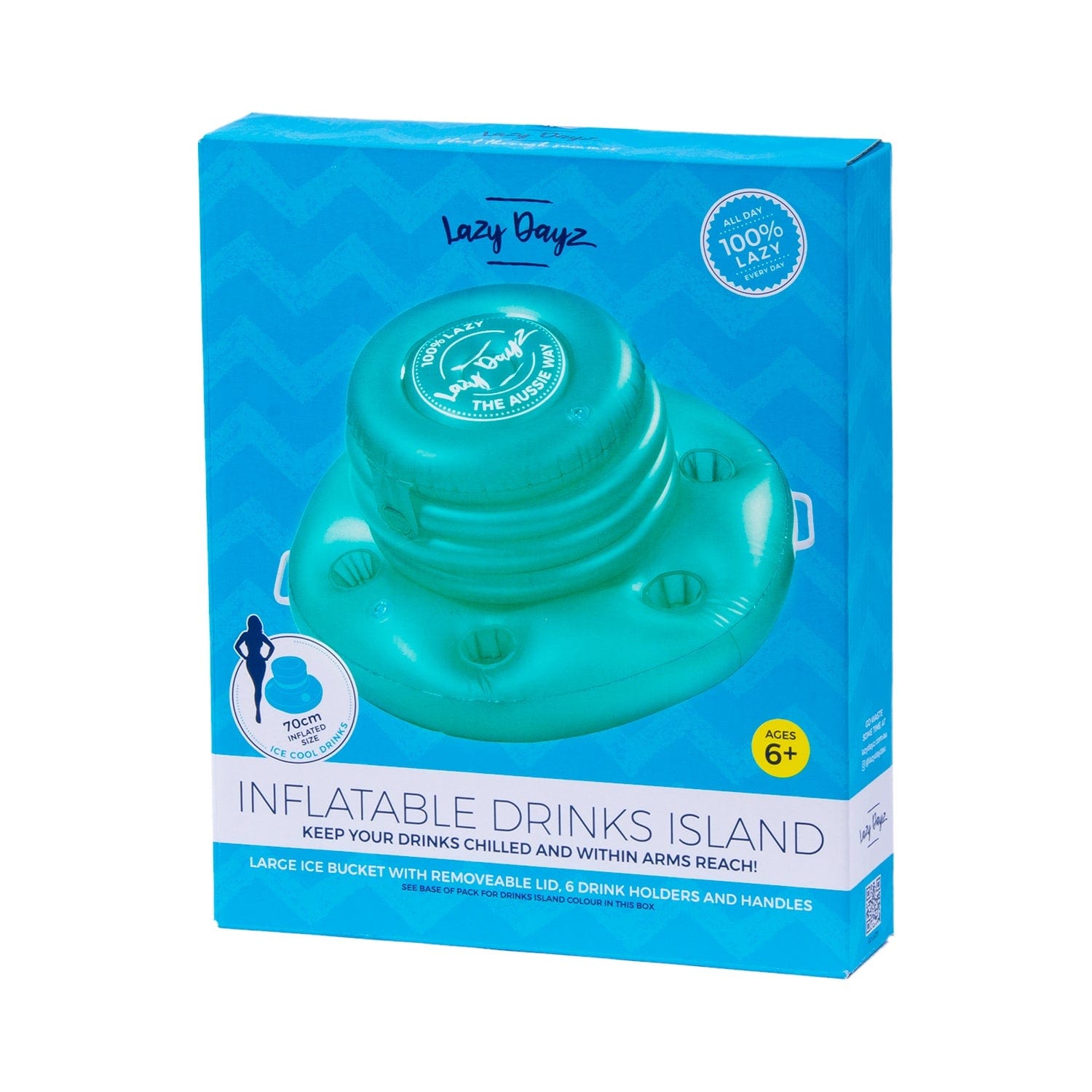 Lazy Dayz Inflatable Drinks Tub - Teal 4