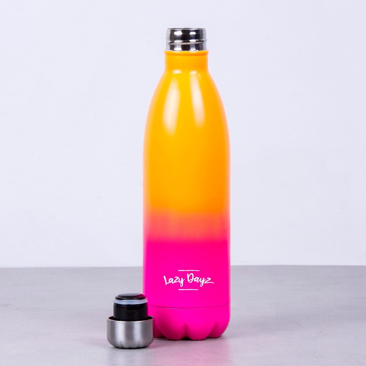Lazy Dayz Jumbo Drink Bottle 1L - Orange Pink Ombre 5