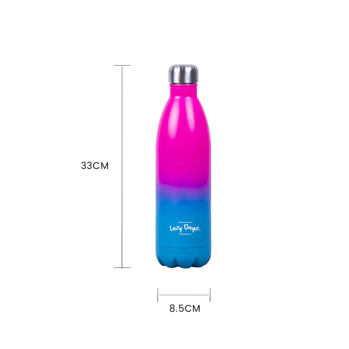 Lazy Dayz Jumbo Drink Bottle 1L - Pink Blue Ombre 5