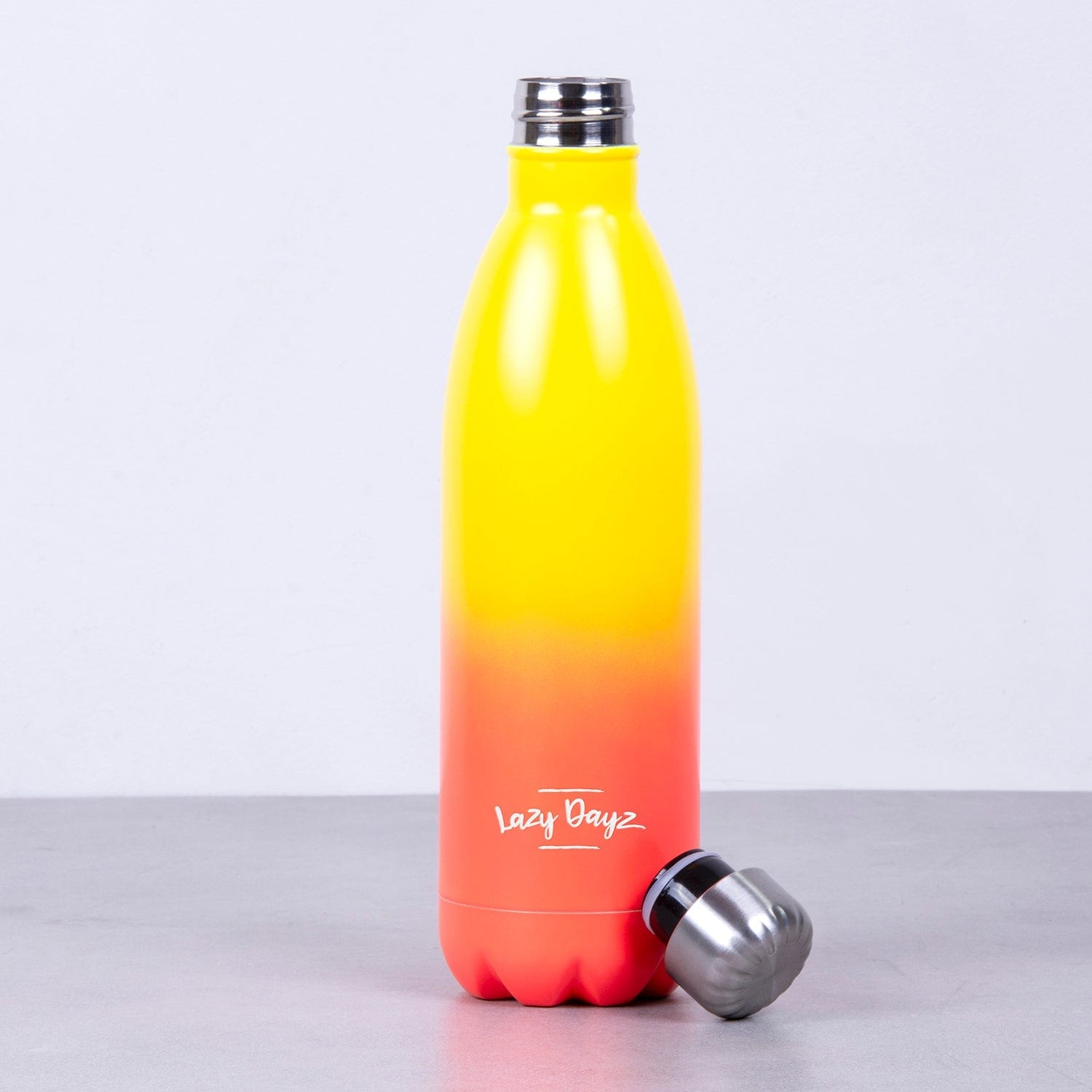 Lazy Dayz Jumbo Drink Bottle 1L - Yellow Peach Ombre 4
