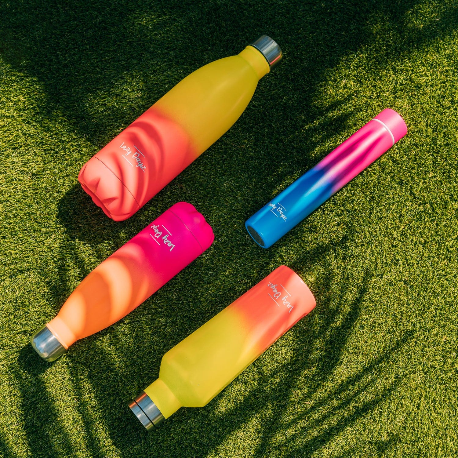 Lazy Dayz Spartan Drink Bottle 480ml - Orange Pink Ombre 3