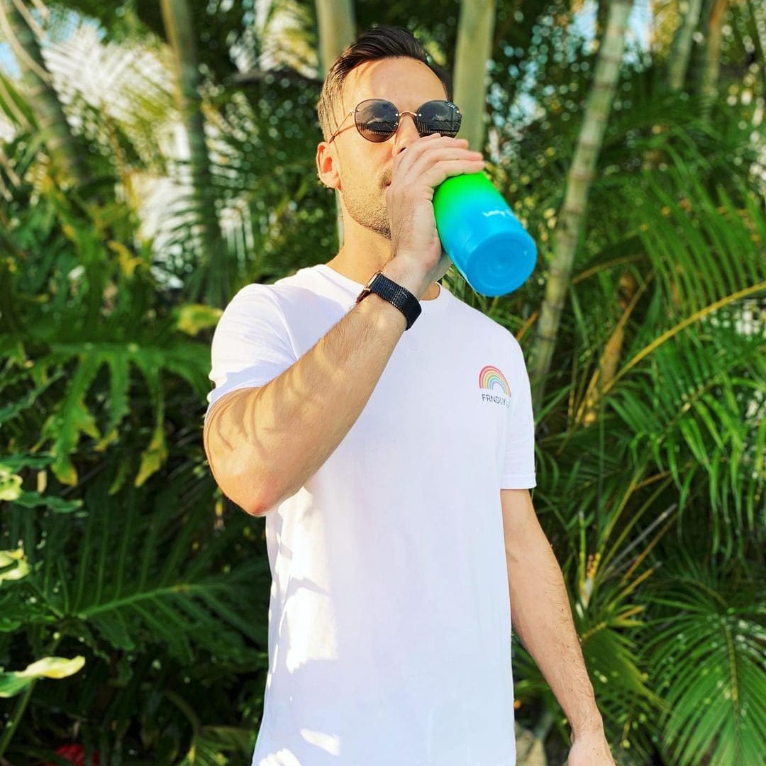 Lazy Dayz Spartan Drink Bottle 480ml - Pink Blue Ombre 4