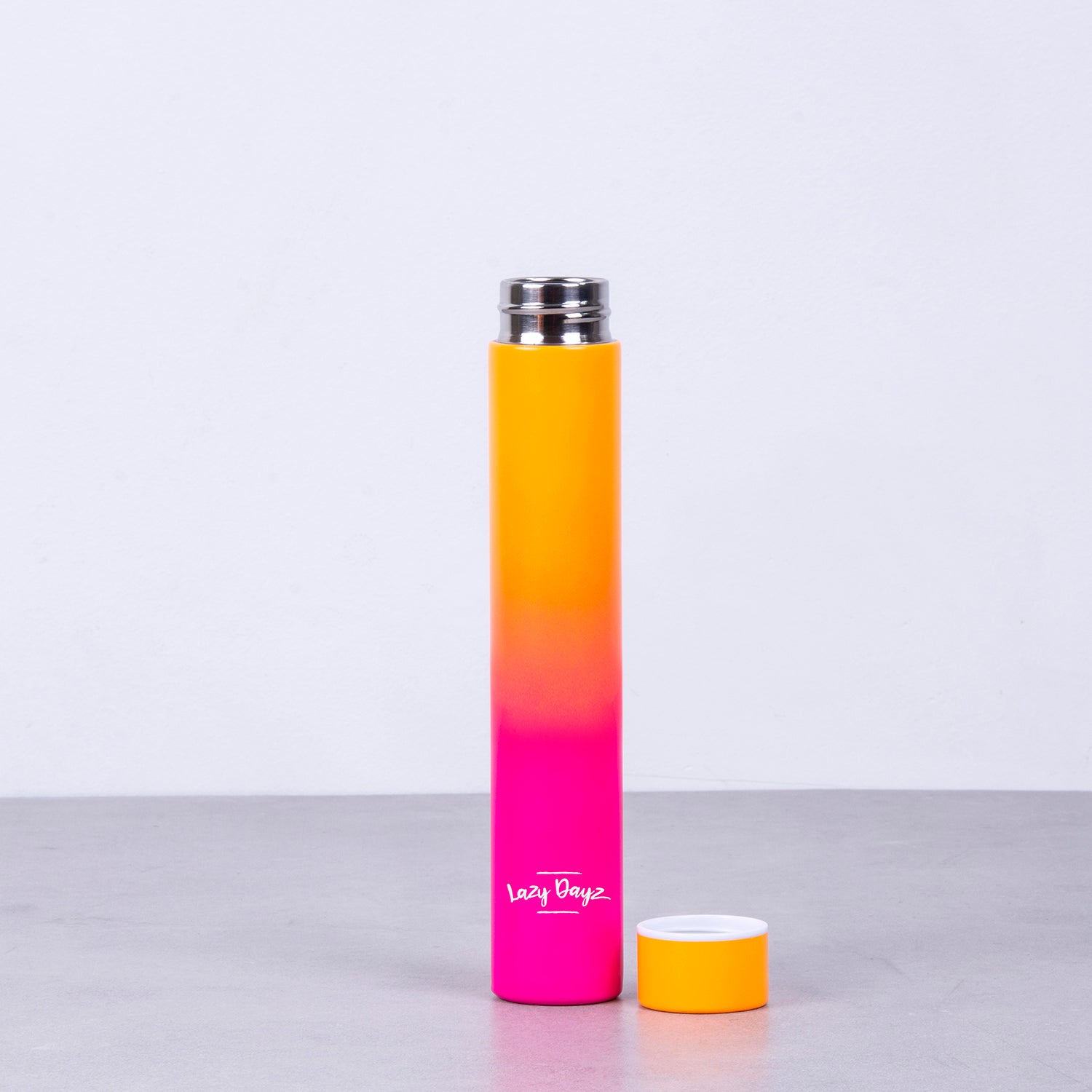 Lazy Dayz Slimline Drink Bottle 300ml - Orange Pink Ombre 2