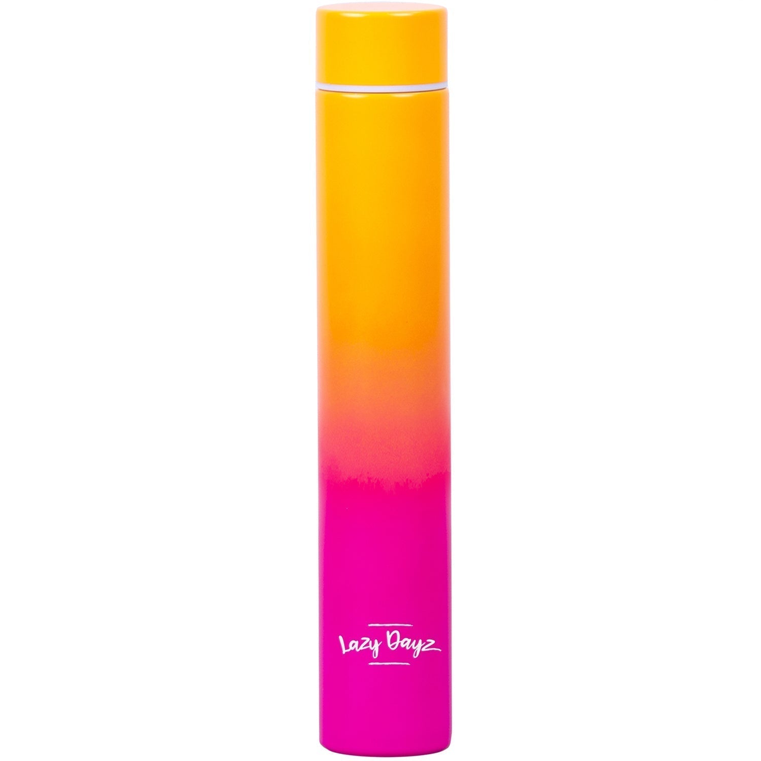 Lazy Dayz Slimline Drink Bottle 300ml - Orange Pink Ombre 5