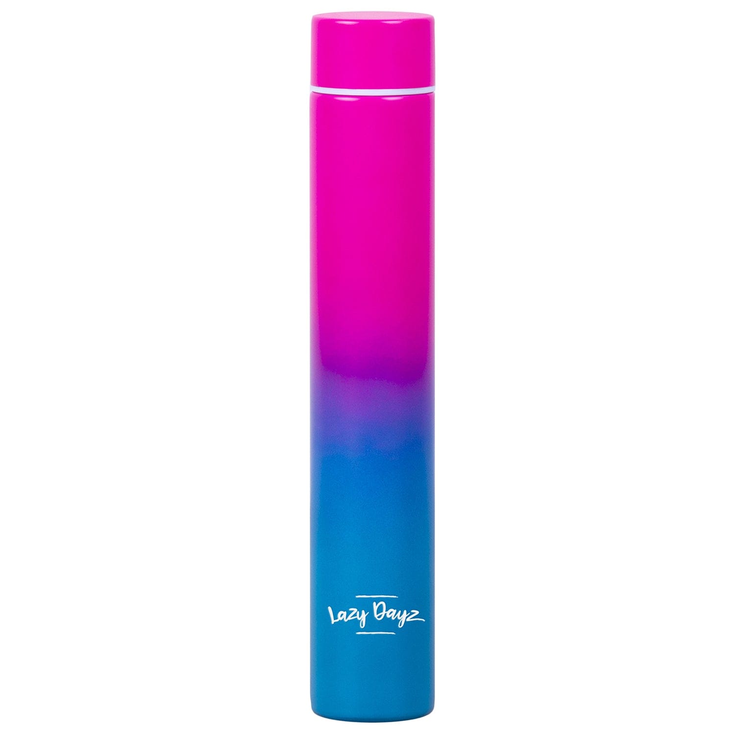 Lazy Dayz 300ml Slimline Insulated Drink Bottle - Pink Blue Ombre 2