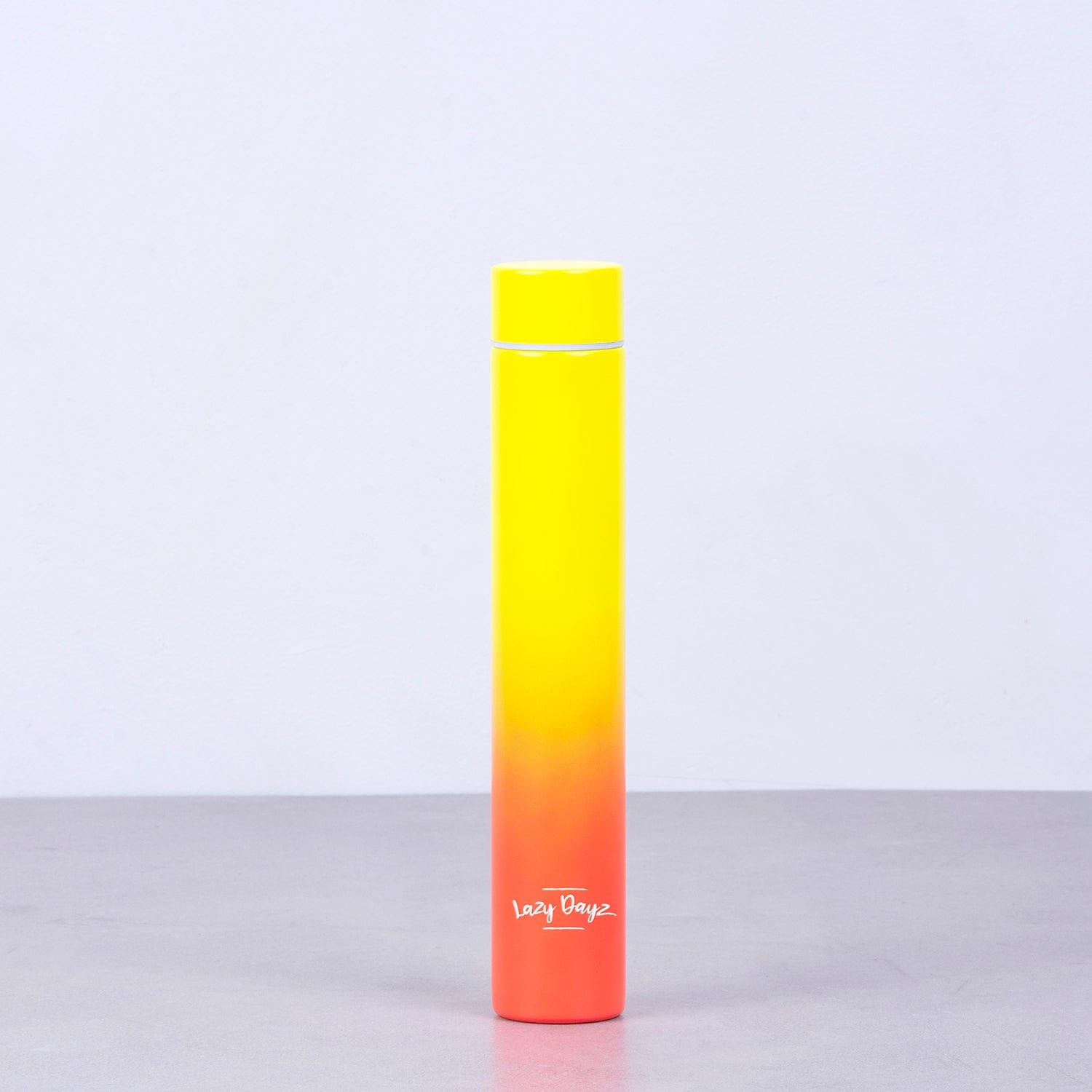 Lazy Dayz 300ml Slimline Insulated Drink Bottle - Yellow Peach Ombre 6