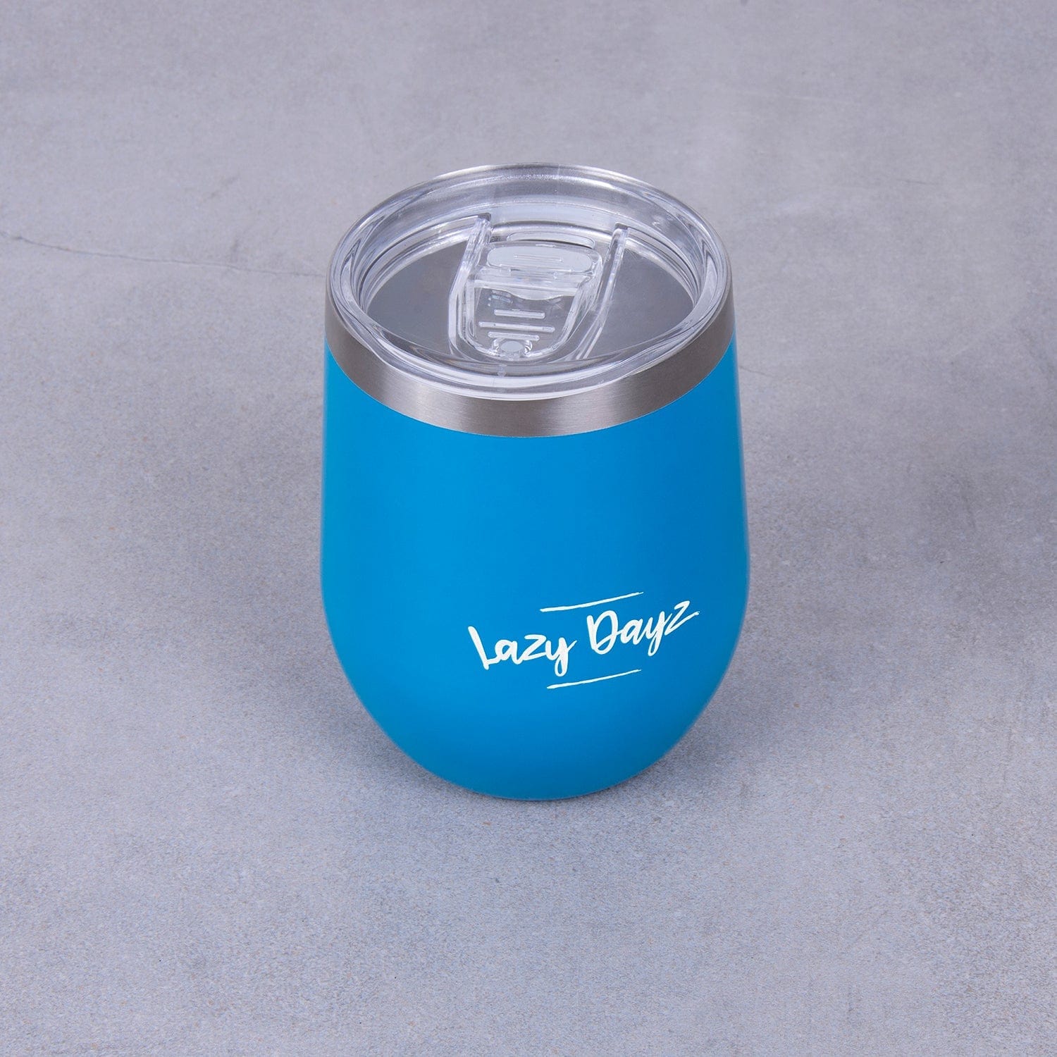 Lazy Dayz Stemless Wine Cup 350ml - Blue 6