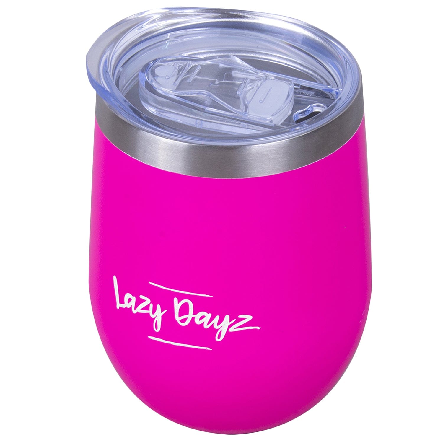 Lazy Dayz Stemless Wine Cup 350ml - Pink 2