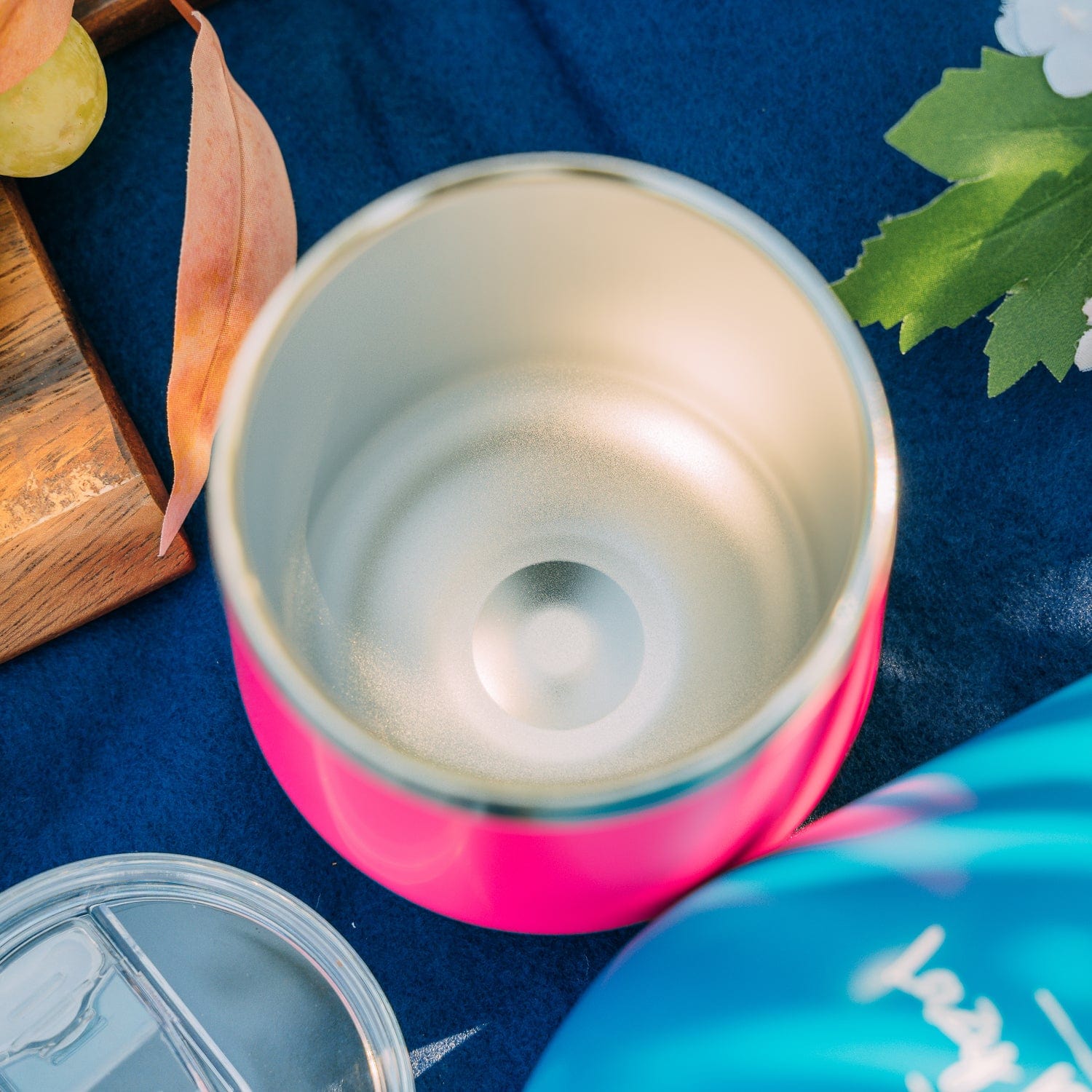 Lazy Dayz Stemless Wine Cup 350ml - Pink 4